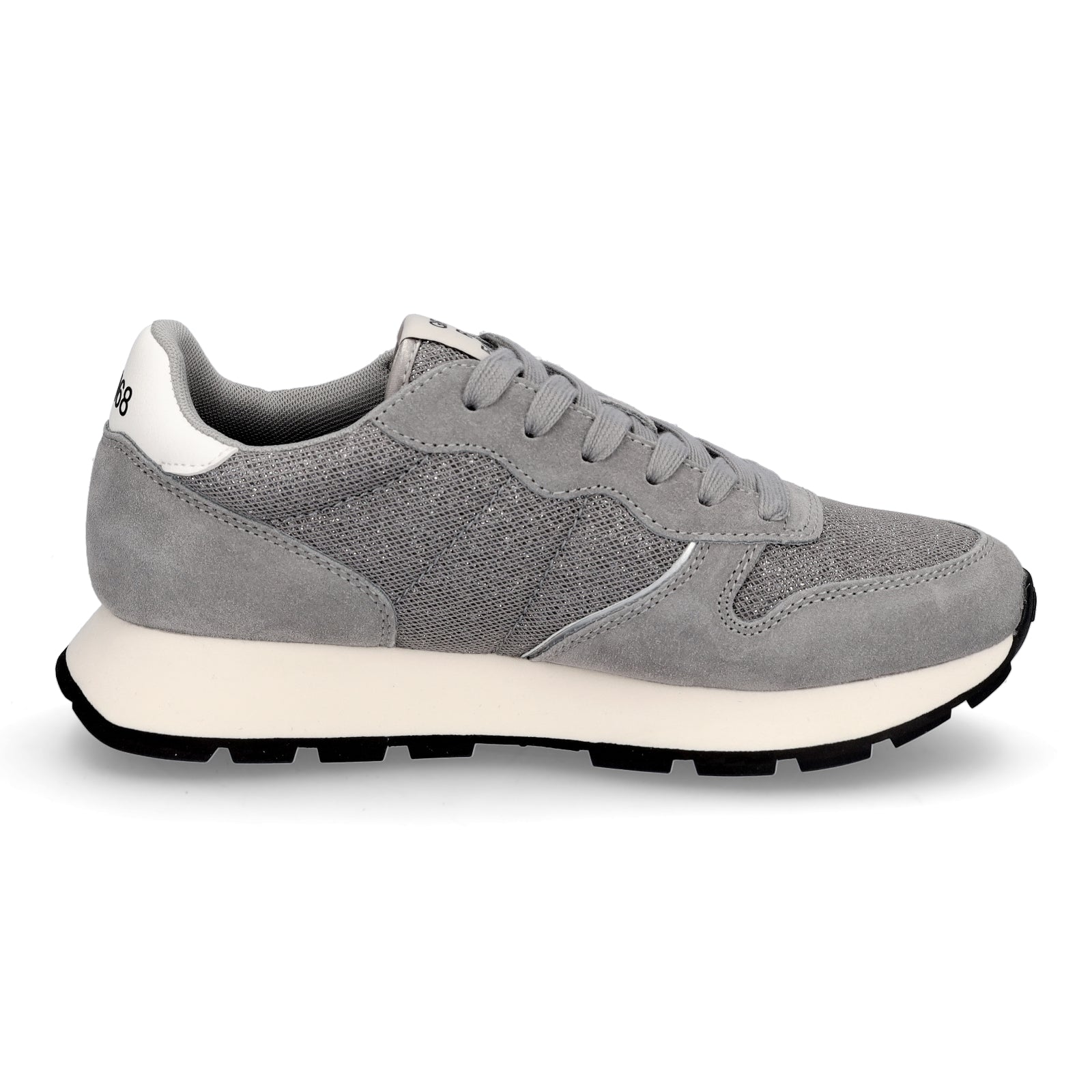 Sun68 Damen Sneaker Ally Glitter Textile grau