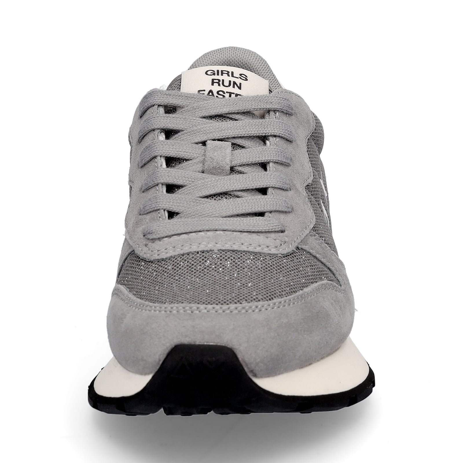 Sun68 Damen Sneaker Ally Glitter Textile grau