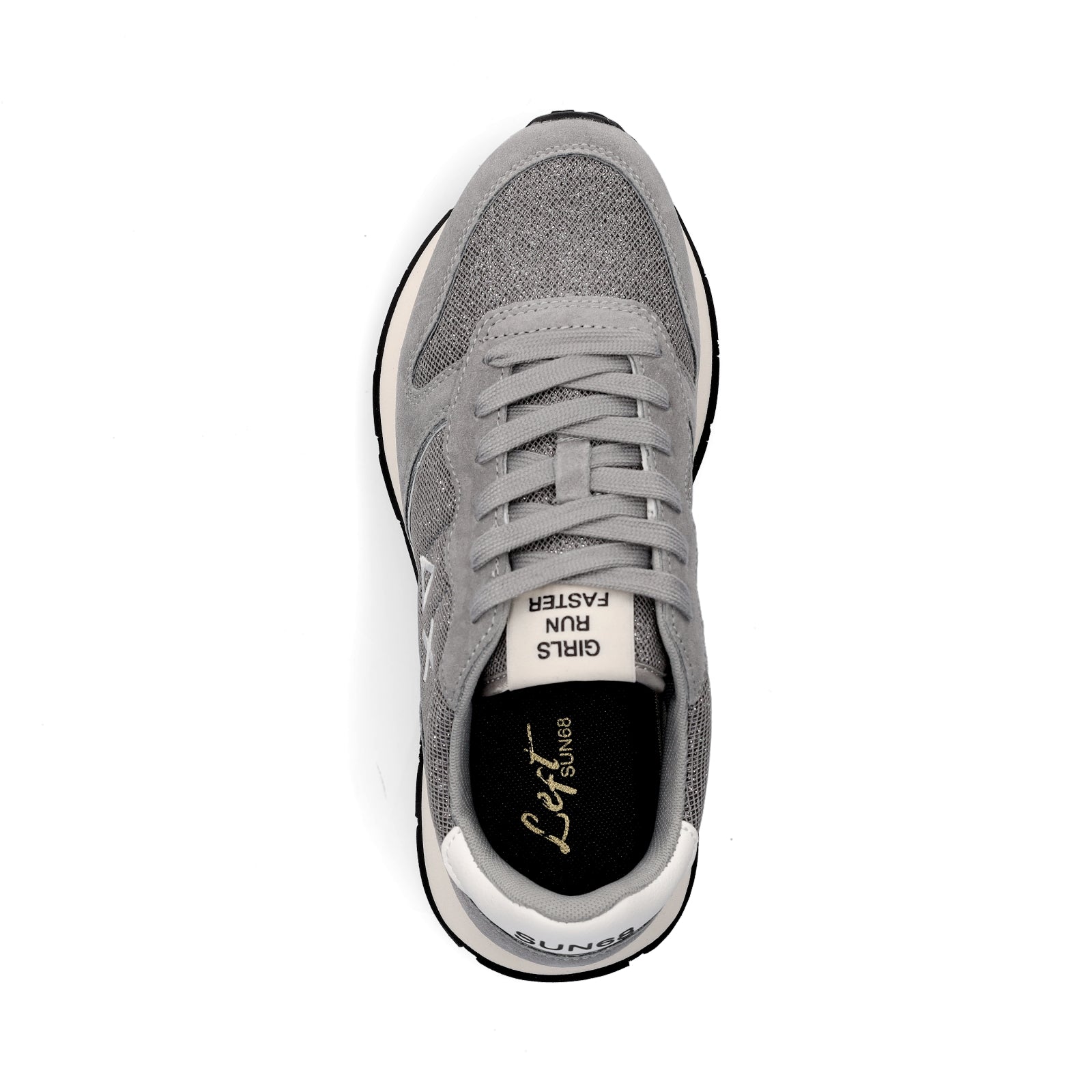Sun68 Damen Sneaker Ally Glitter Textile grau