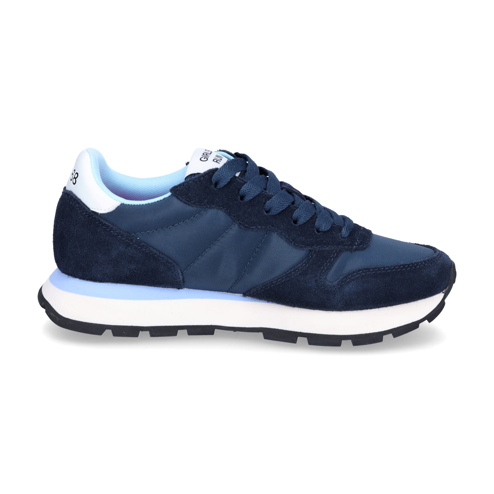 Sun68 women's sneakers Ally Solid nylon navy