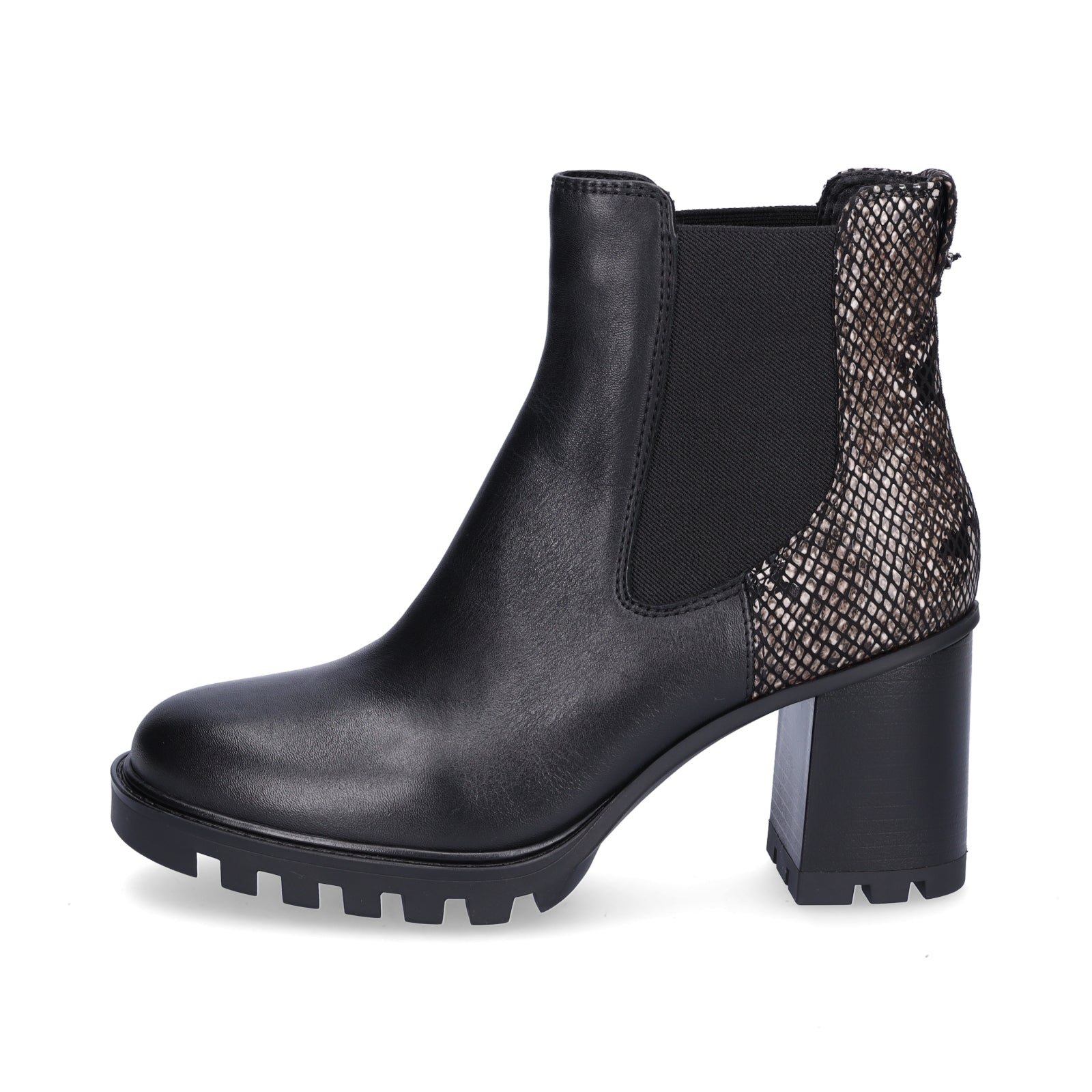 Tamaris Damen Stiefelette schwarz combi