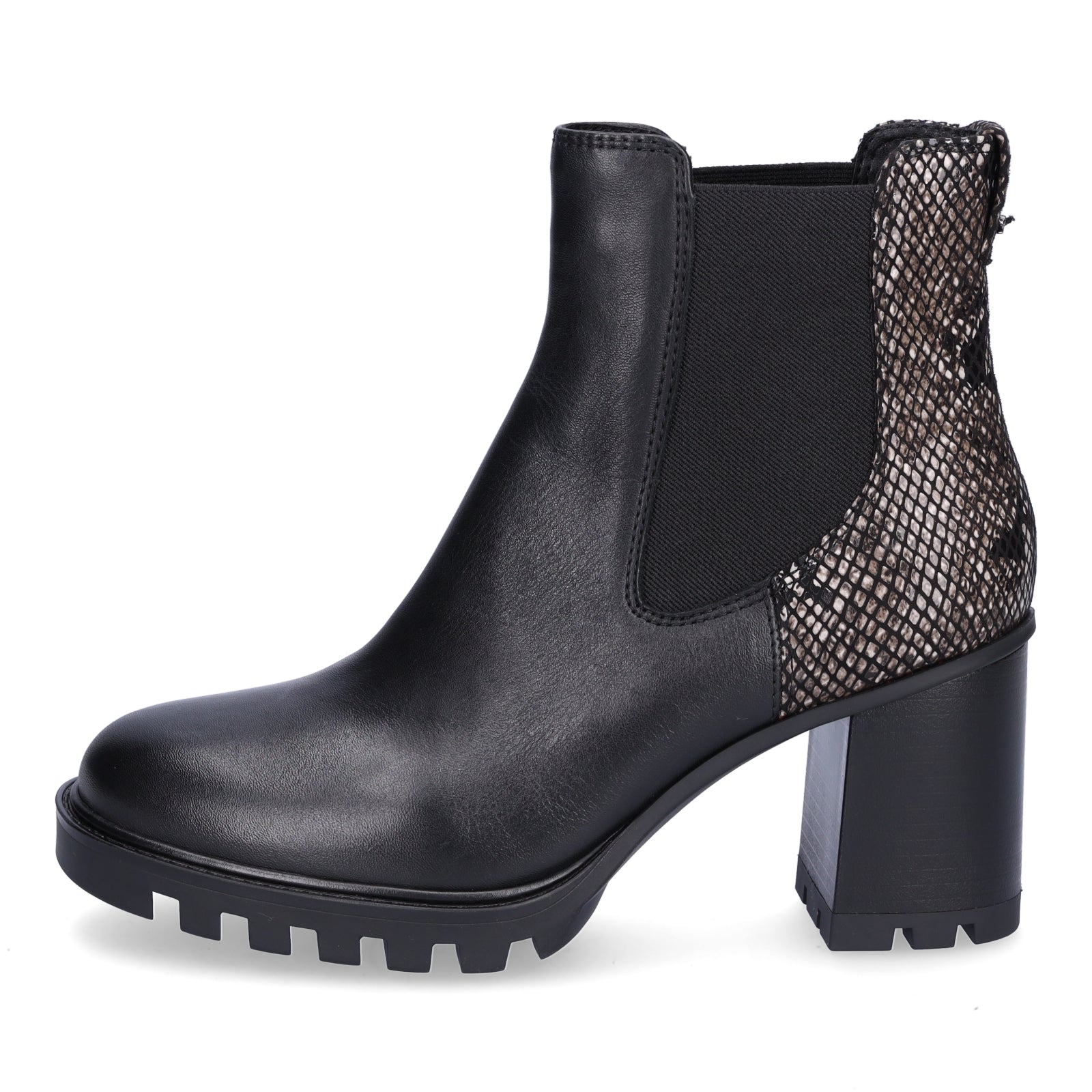 Tamaris Damen Stiefelette schwarz combi