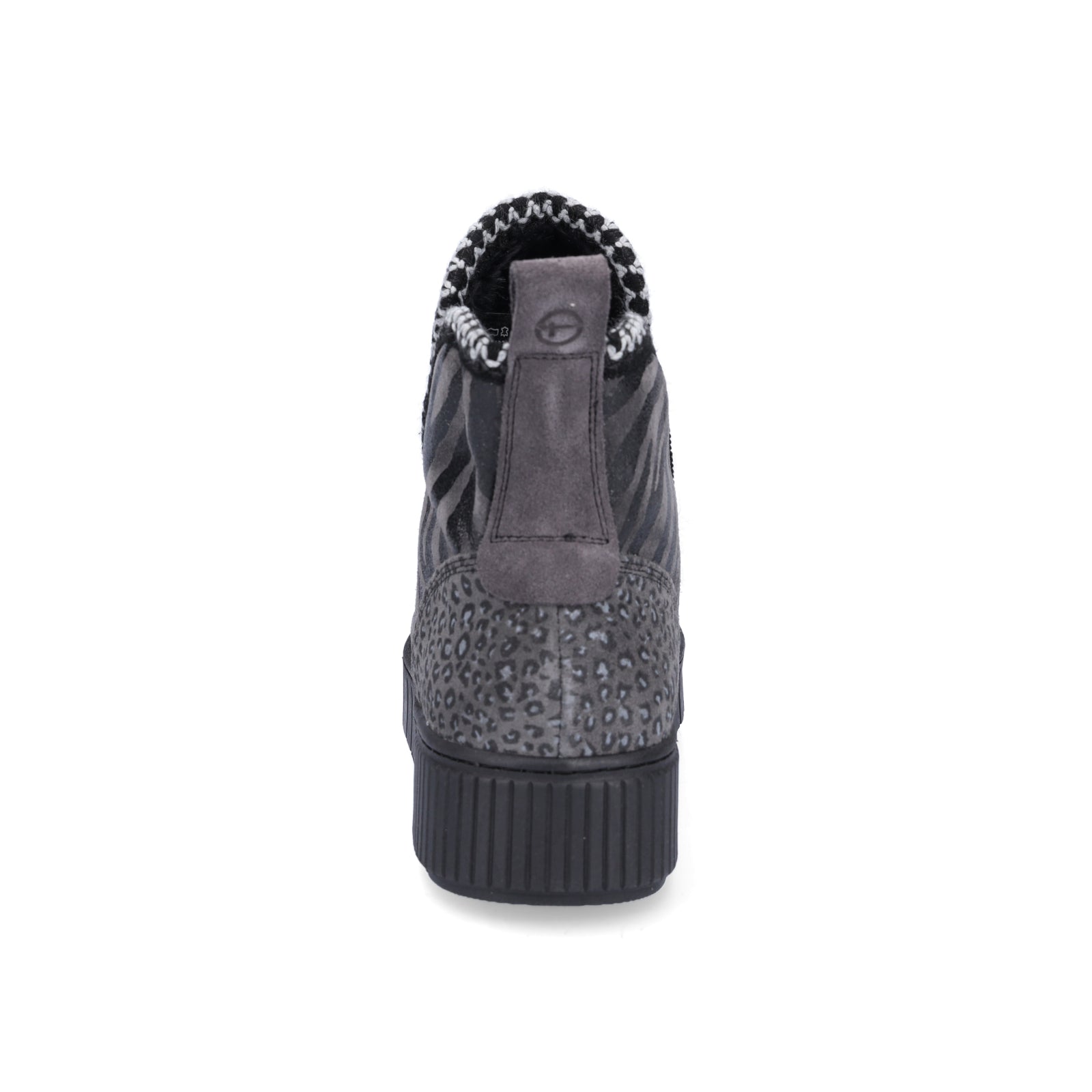 Tamaris Damen Boot anthrazit Zebra