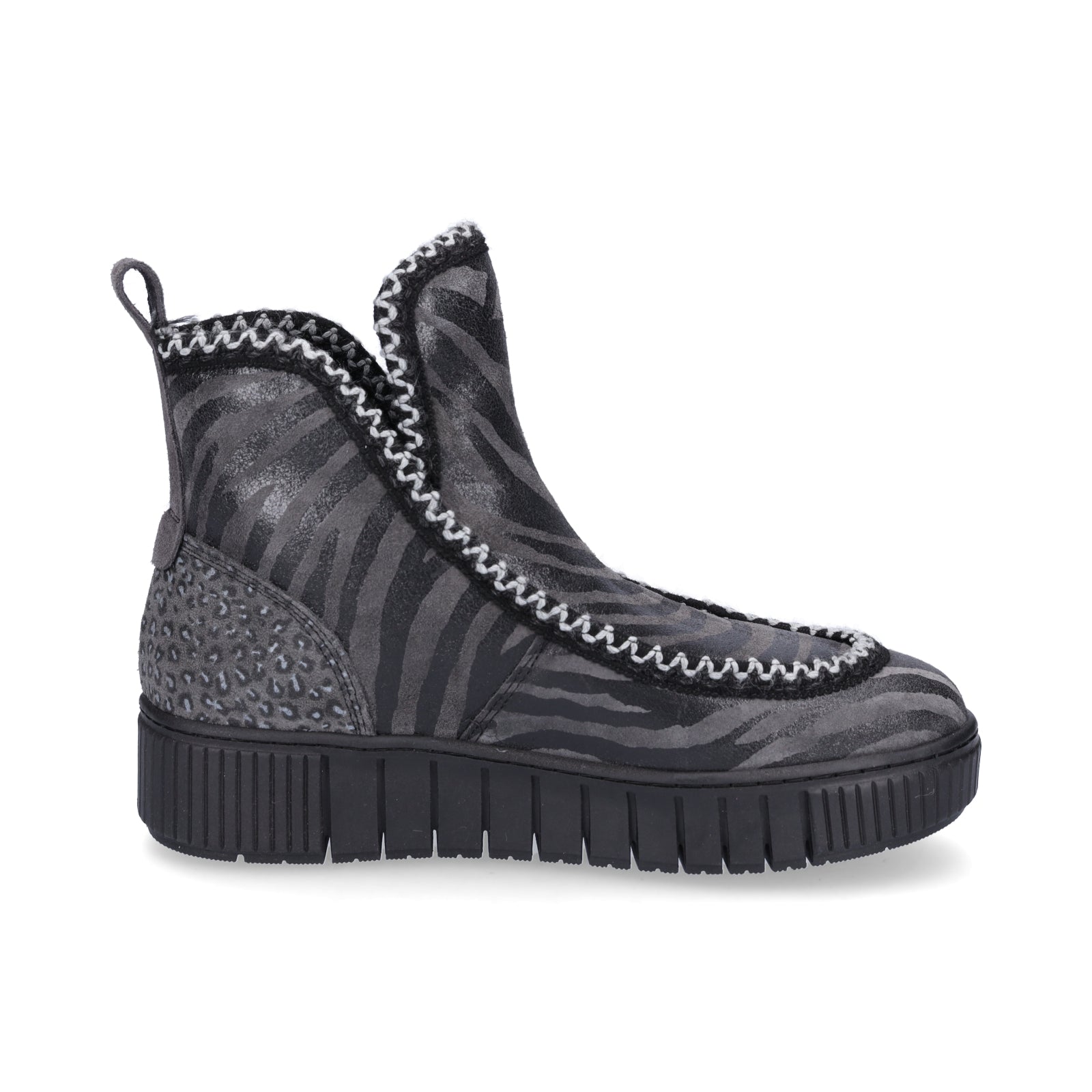 Tamaris Damen Boot anthrazit Zebra