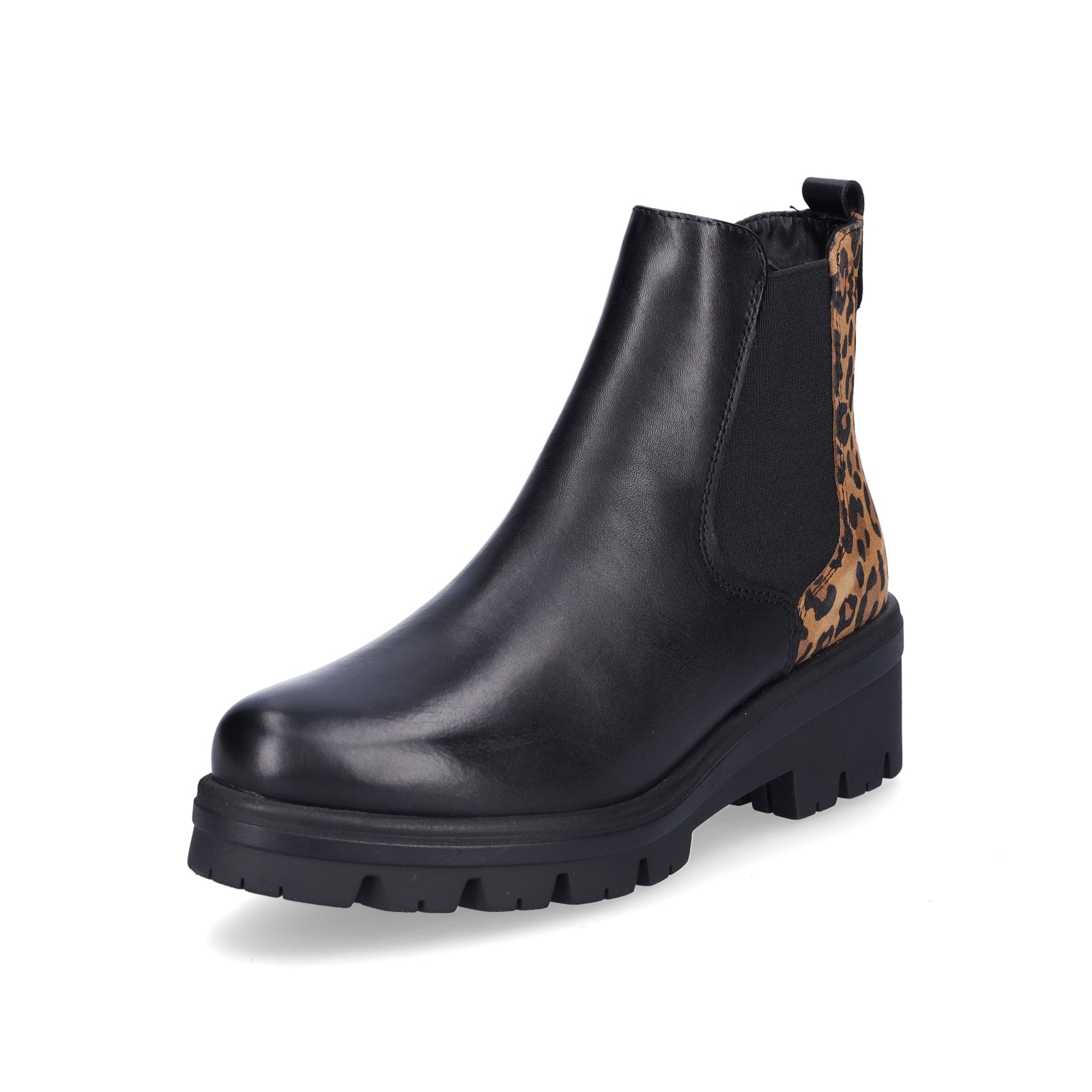 Tamaris Damen Chelsea Boot schwarz Leo