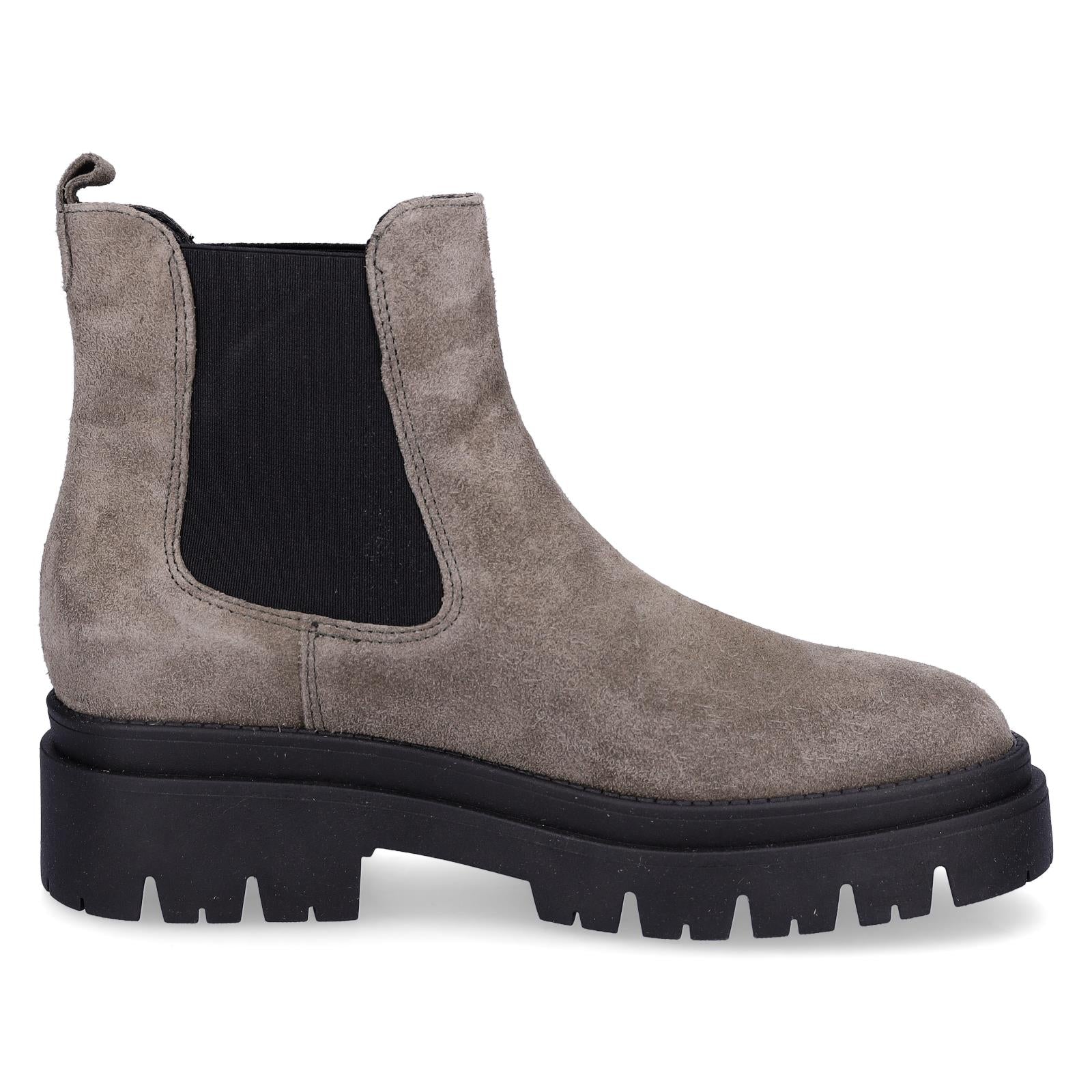 Tamaris Damen Leder Chelsea Boot grau