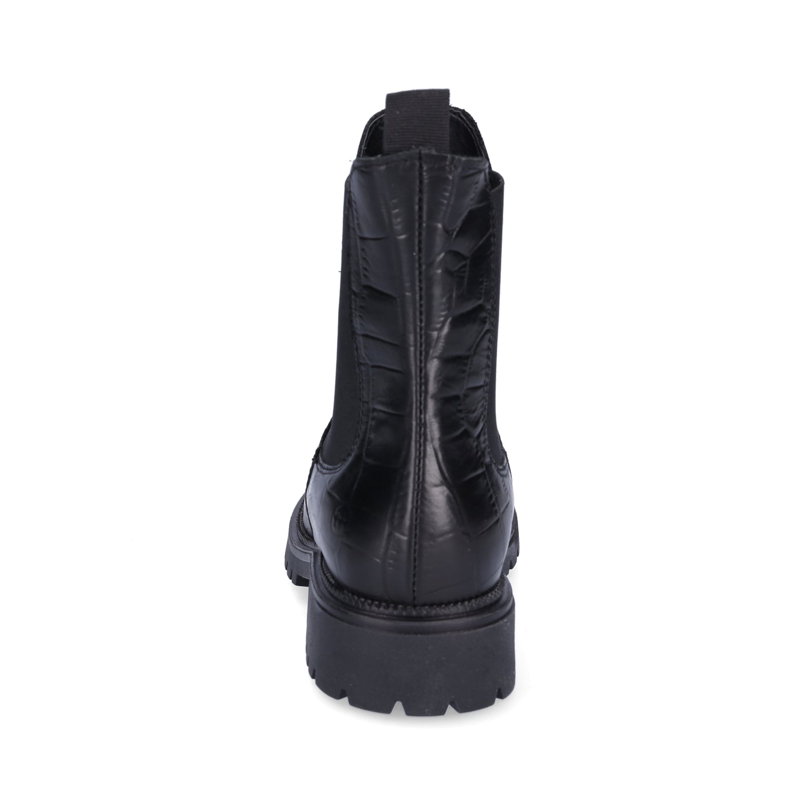 Tamaris Damen Chelsea Boot schwarz croco
