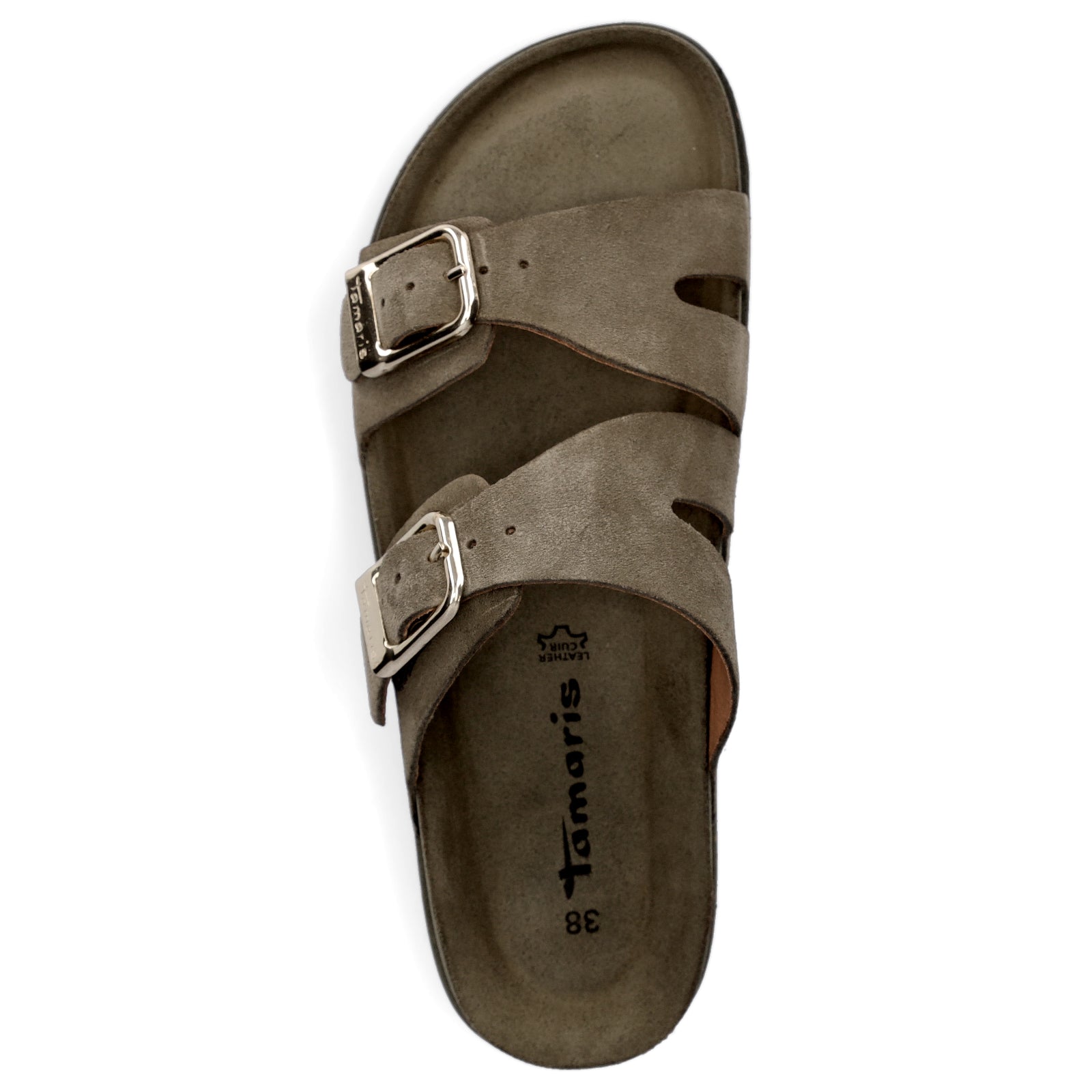 Tamaris Damen Pantolette olive