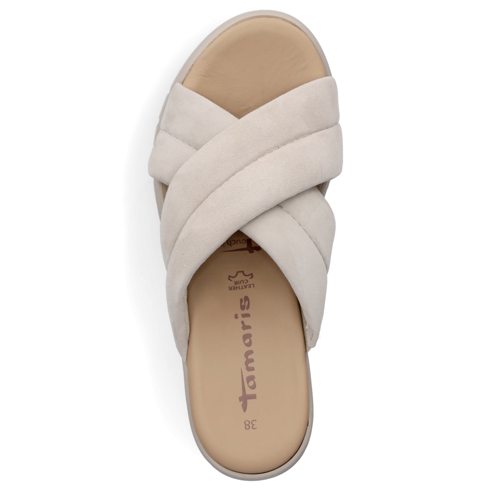 Tamaris Damen Pantolette taupe