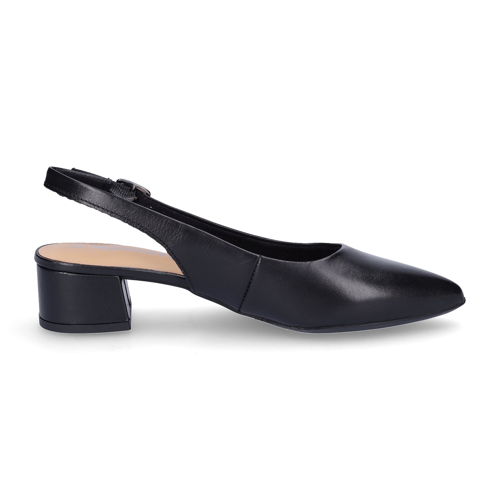 Tamaris Damen Leder Slingpumps schwarz
