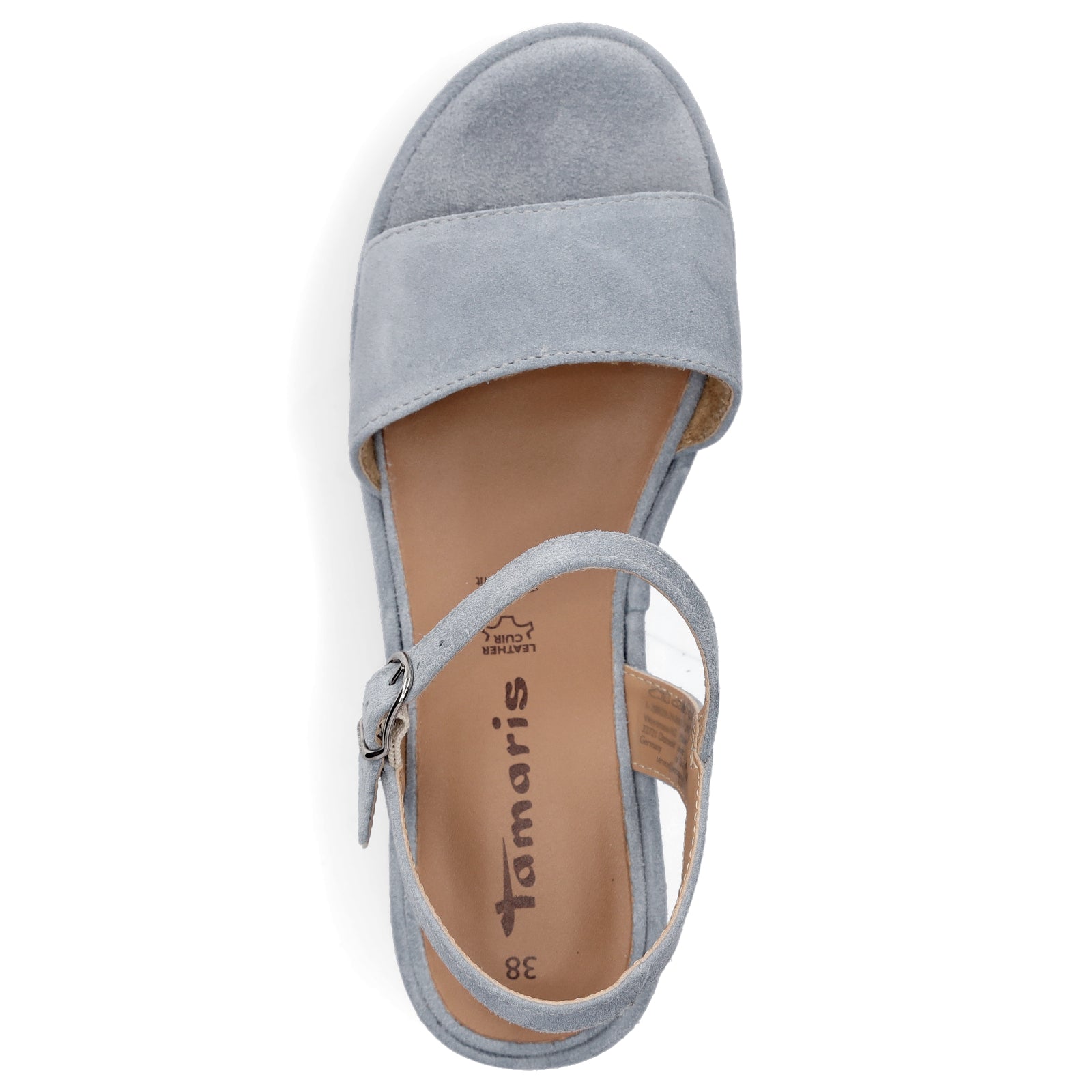 Tamaris Damen Plateau Sandalette hellblau