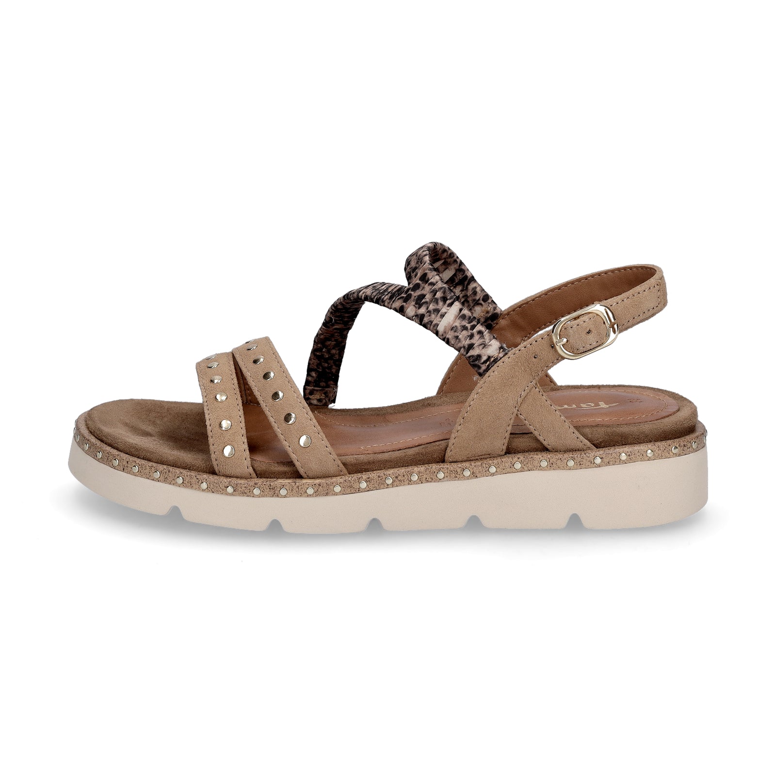 Tamaris Damen Sandale beige combi