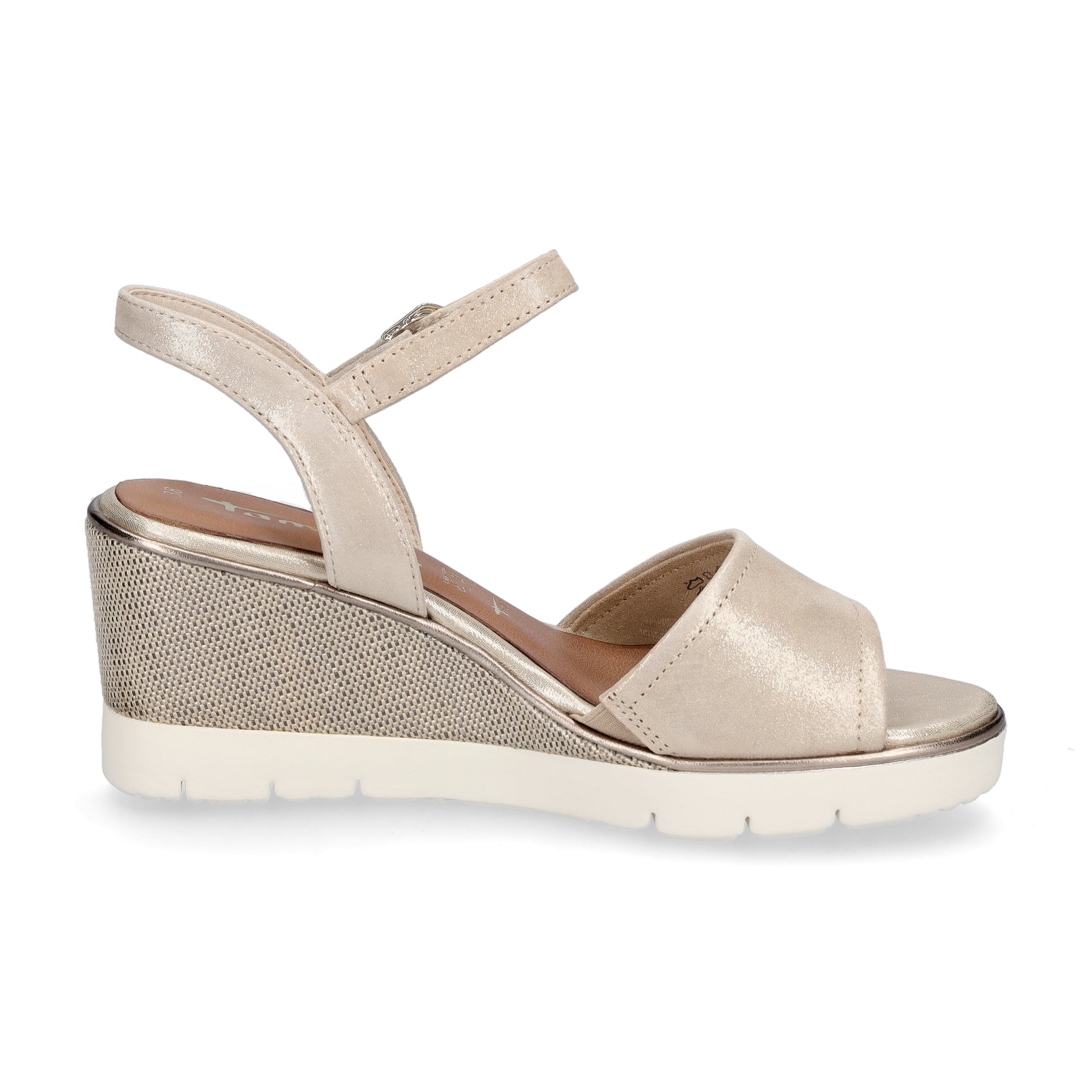 Tamaris Damen Sandalette champagner