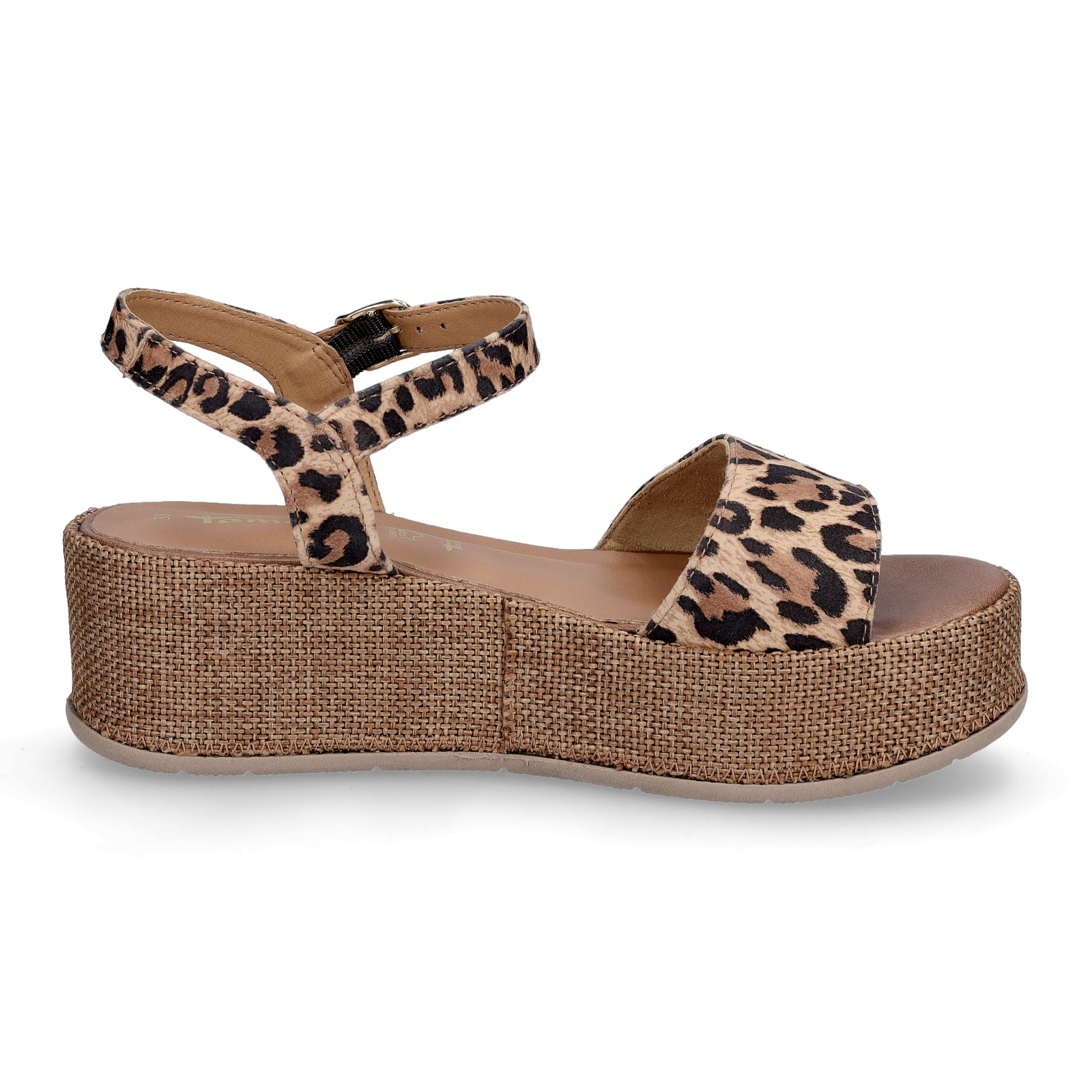 Tamaris Damen Plateau Sandalette leo