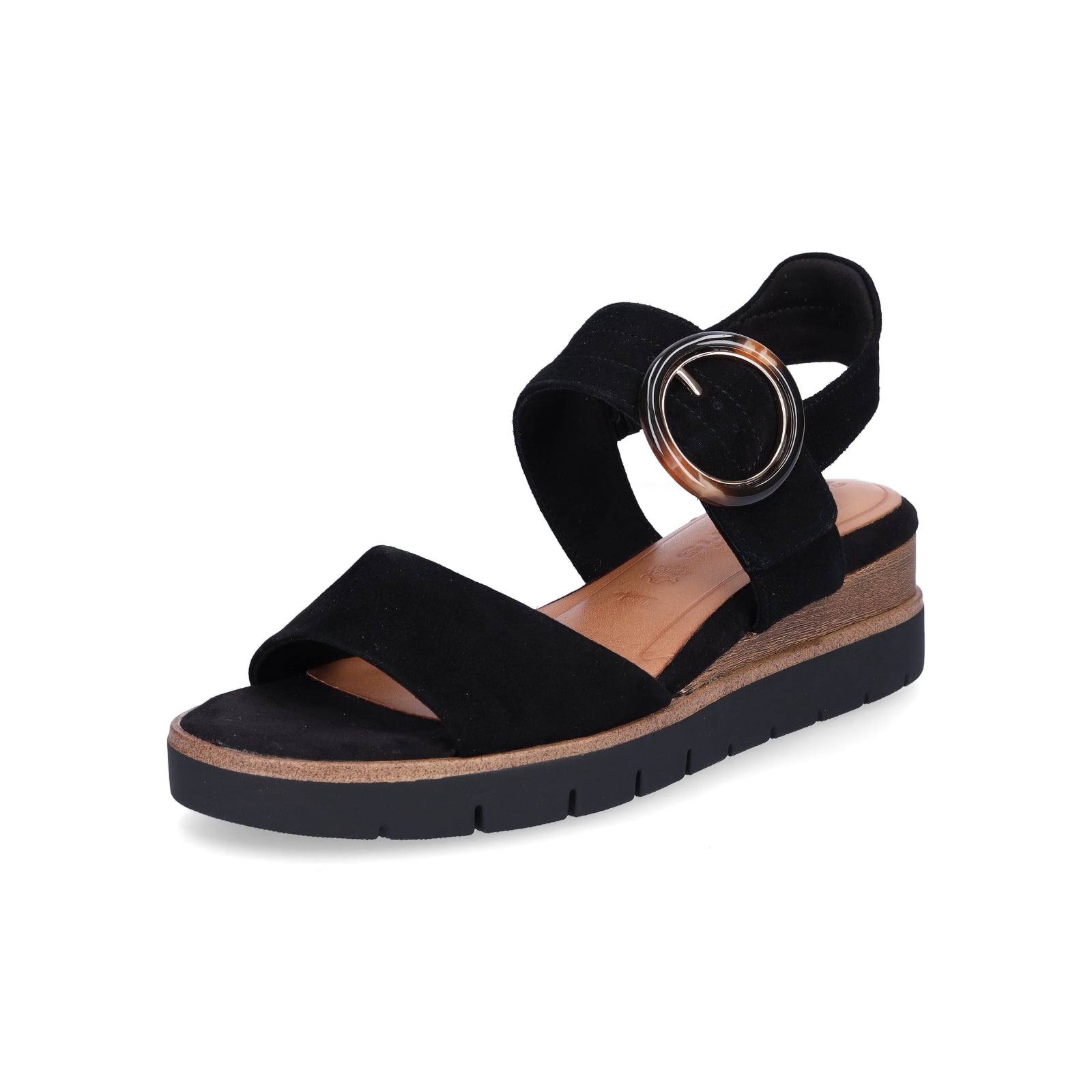 Tamaris Damen Keilsandalette schwarz