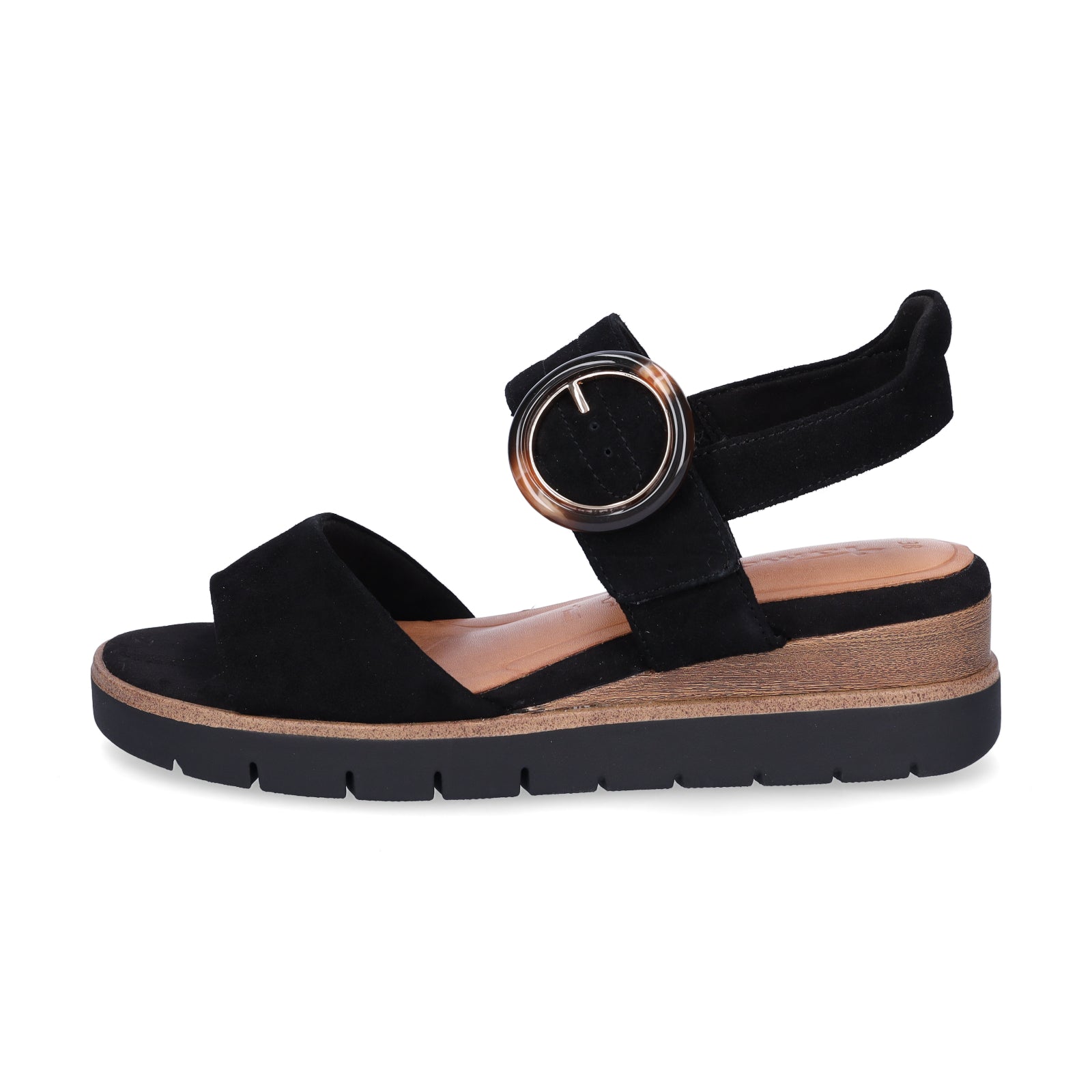 Tamaris Damen Keilsandalette schwarz