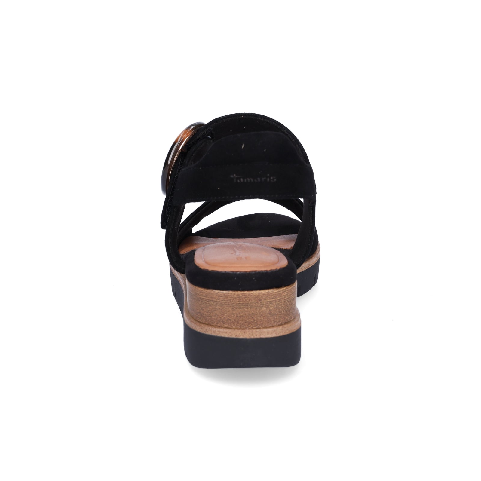 Tamaris Damen Keilsandalette schwarz