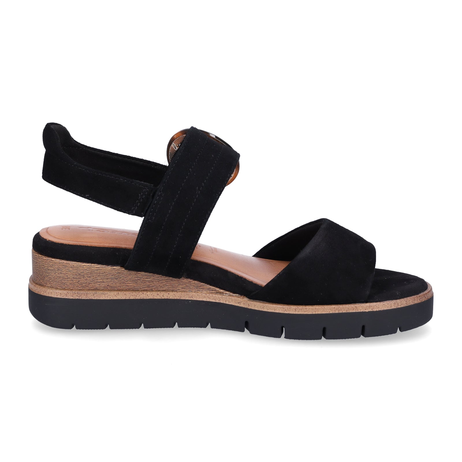 Tamaris Damen Keilsandalette schwarz