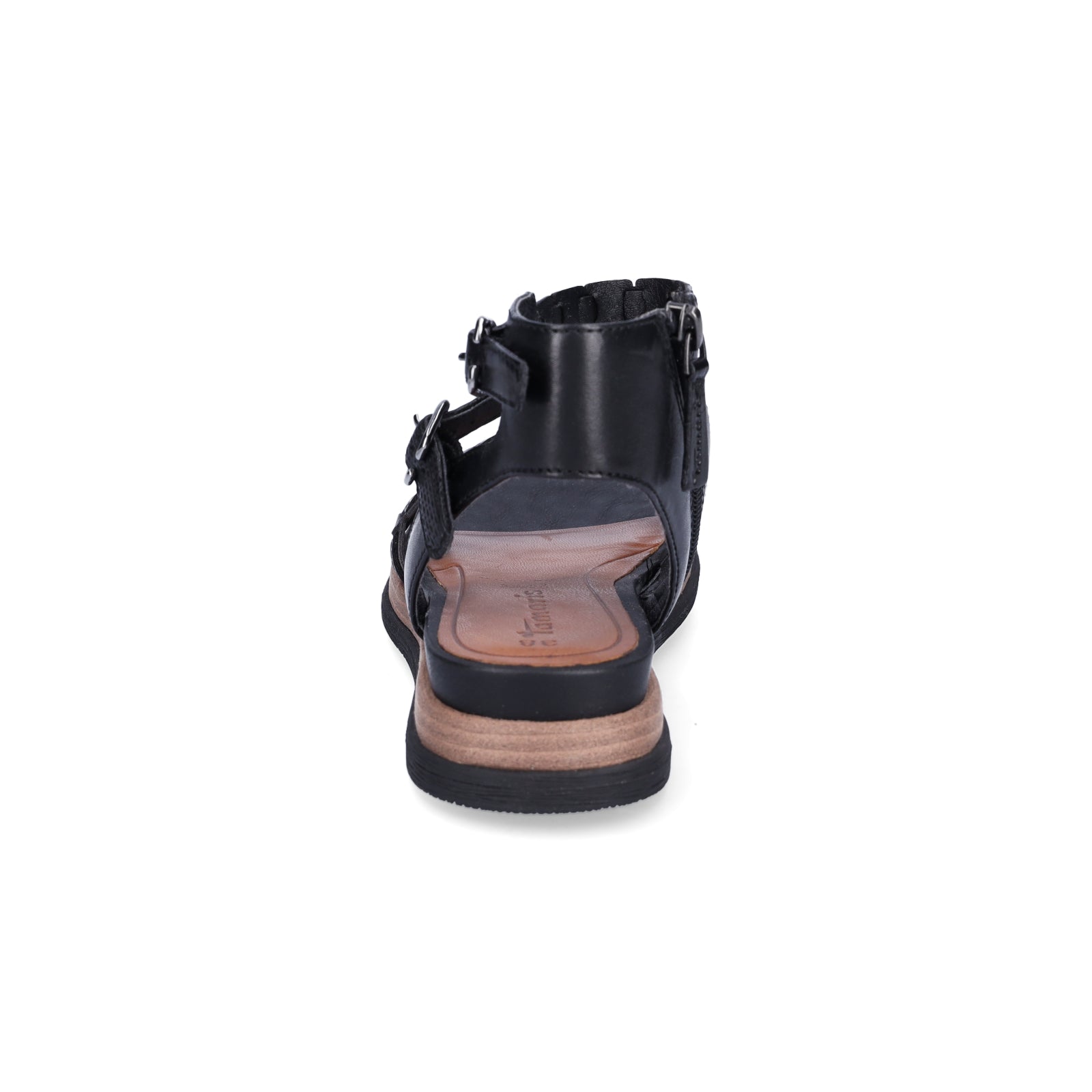 Tamaris Damen Riemchensandale schwarz