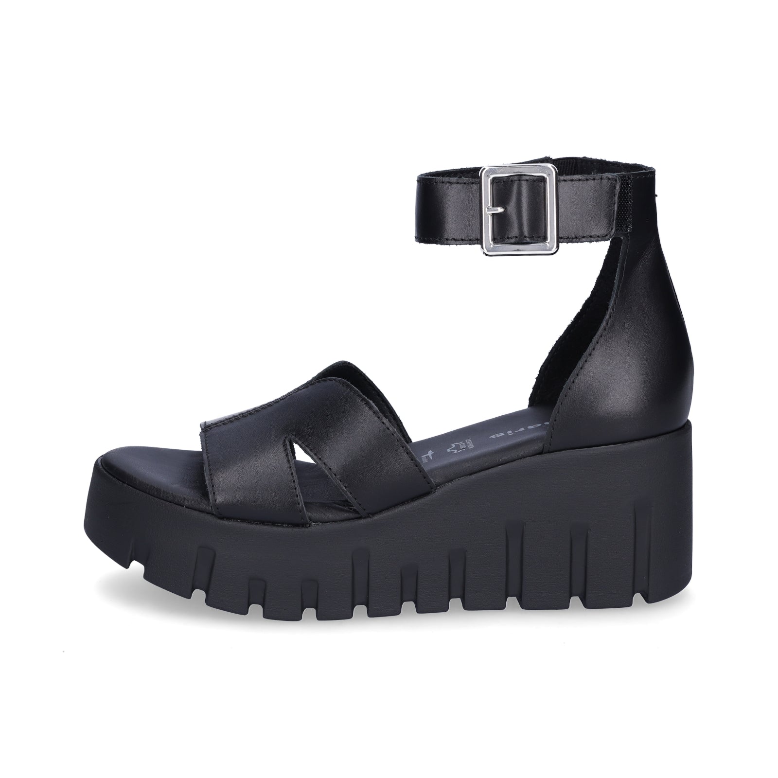 Tamaris Damen Plateau Sandalette schwarz