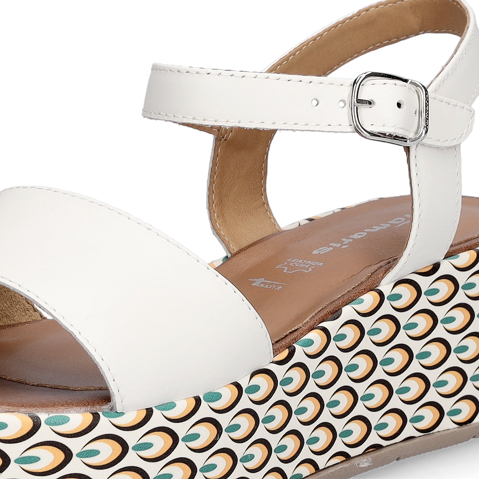 Tamaris Damen Plateau Sandalette weiß