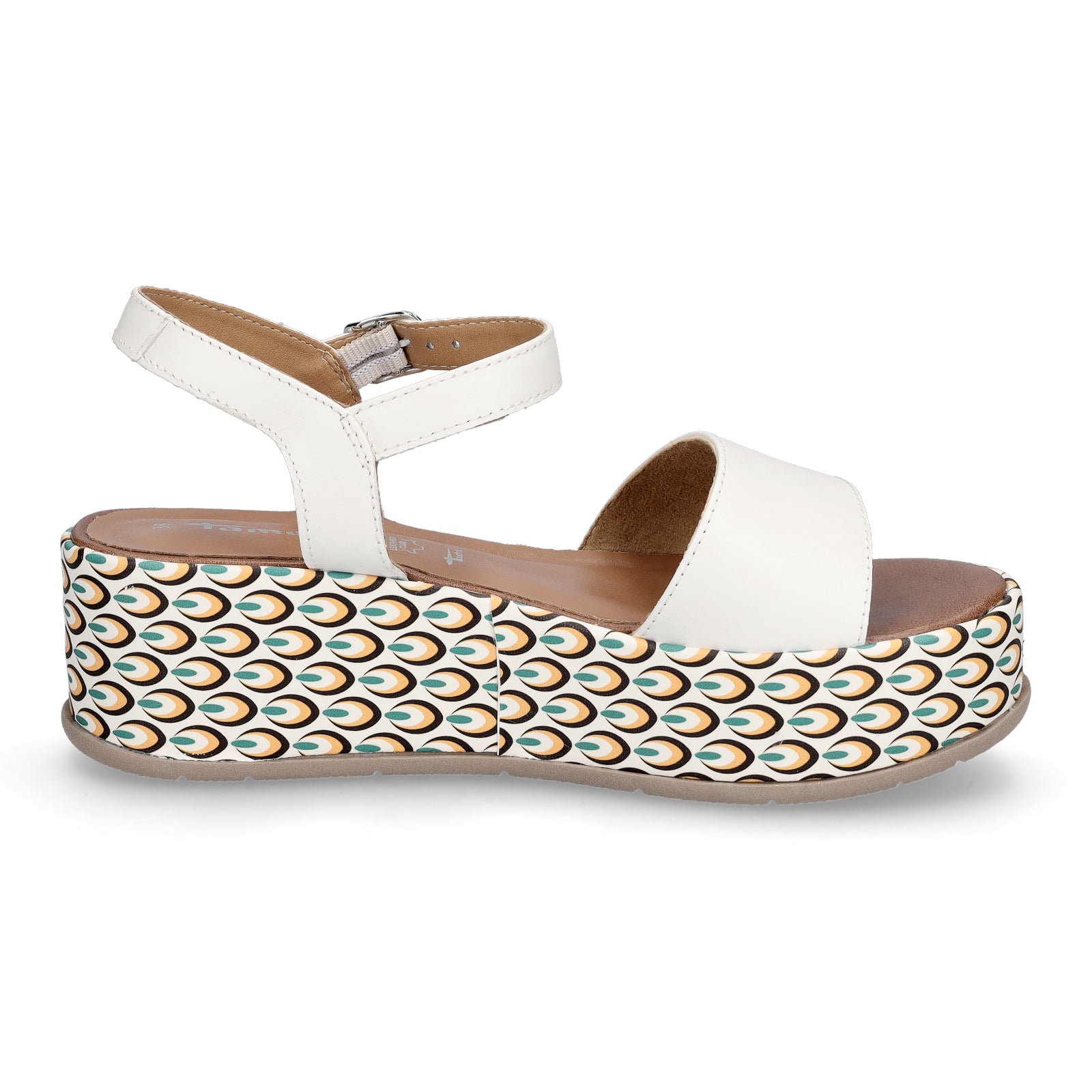 Tamaris Damen Plateau Sandalette weiß