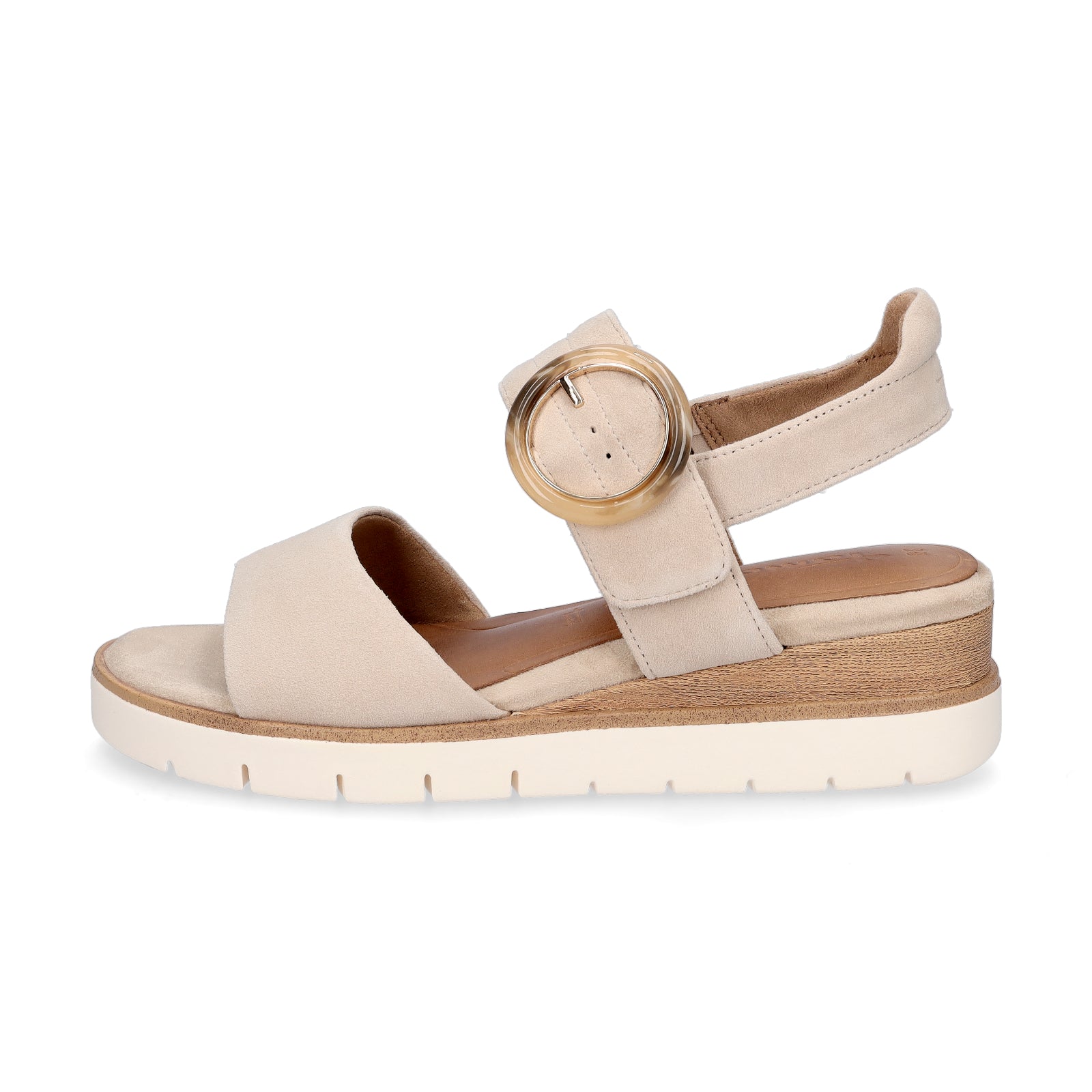 Tamaris Damen Keilsandalette beige