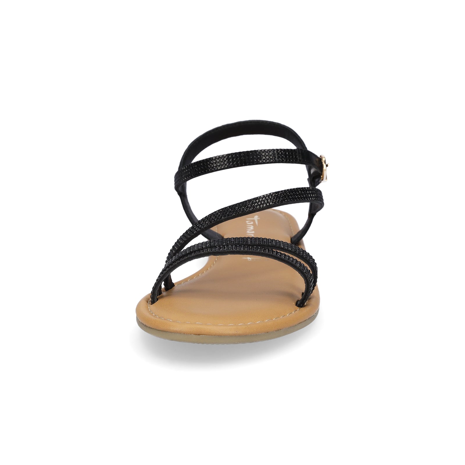 Tamaris Damen Riemchensandale schwarz