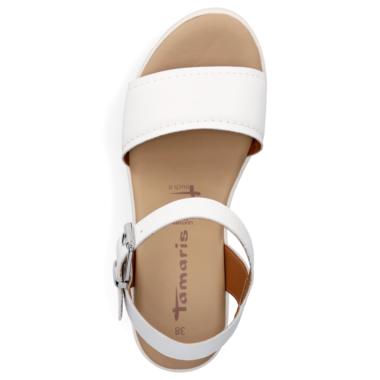 Tamaris Damen Sandalette weiß