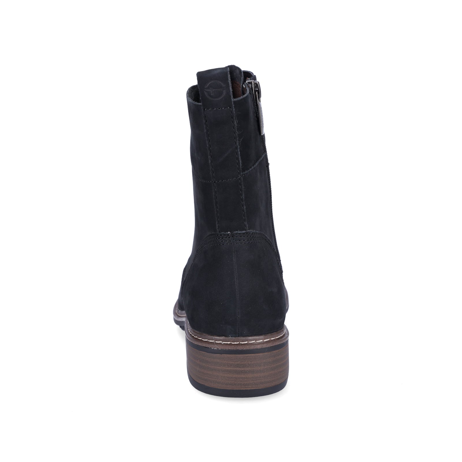 Tamaris Damen Leder Schnürstiefelette navy