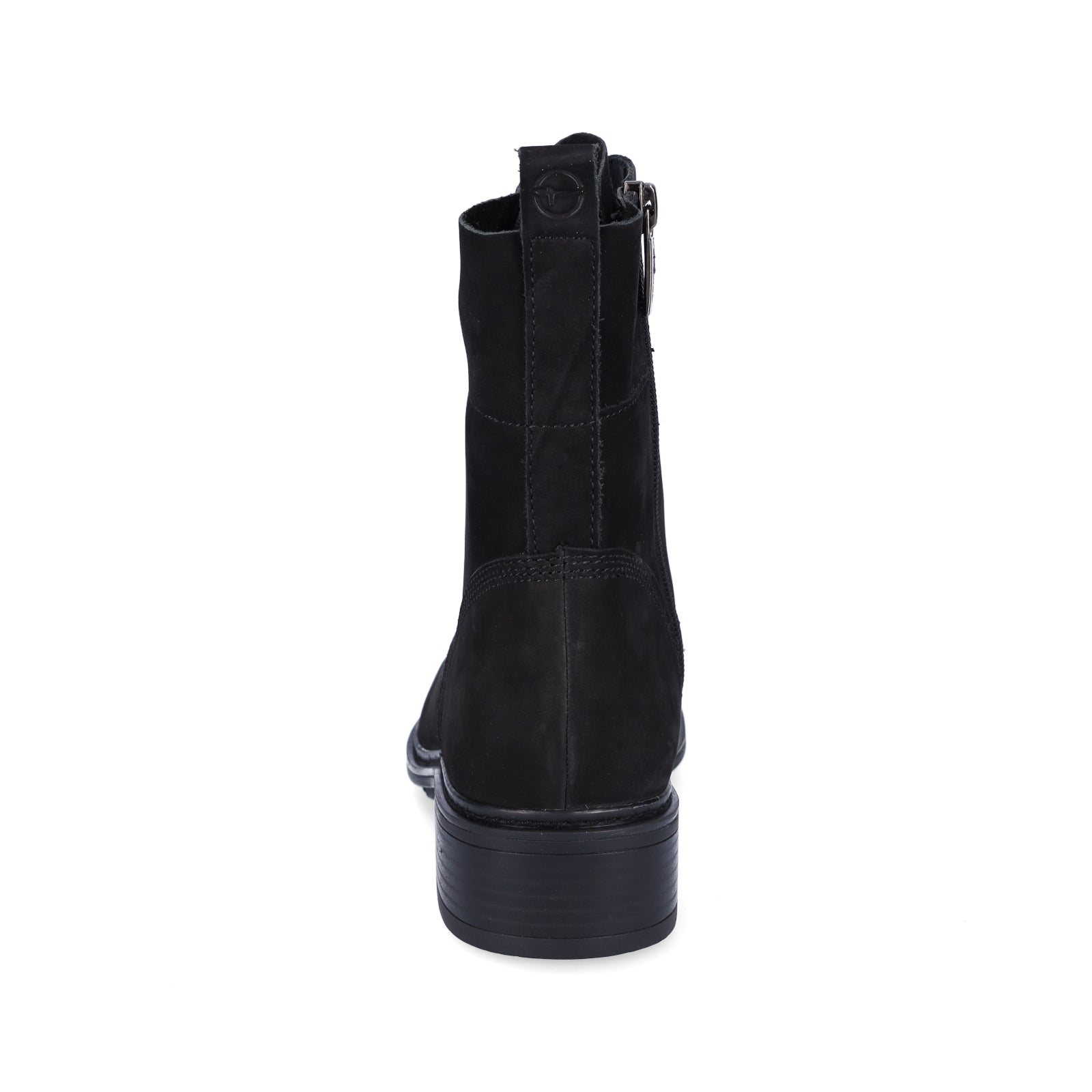 Tamaris Damen Leder Schnürstiefelette schwarz