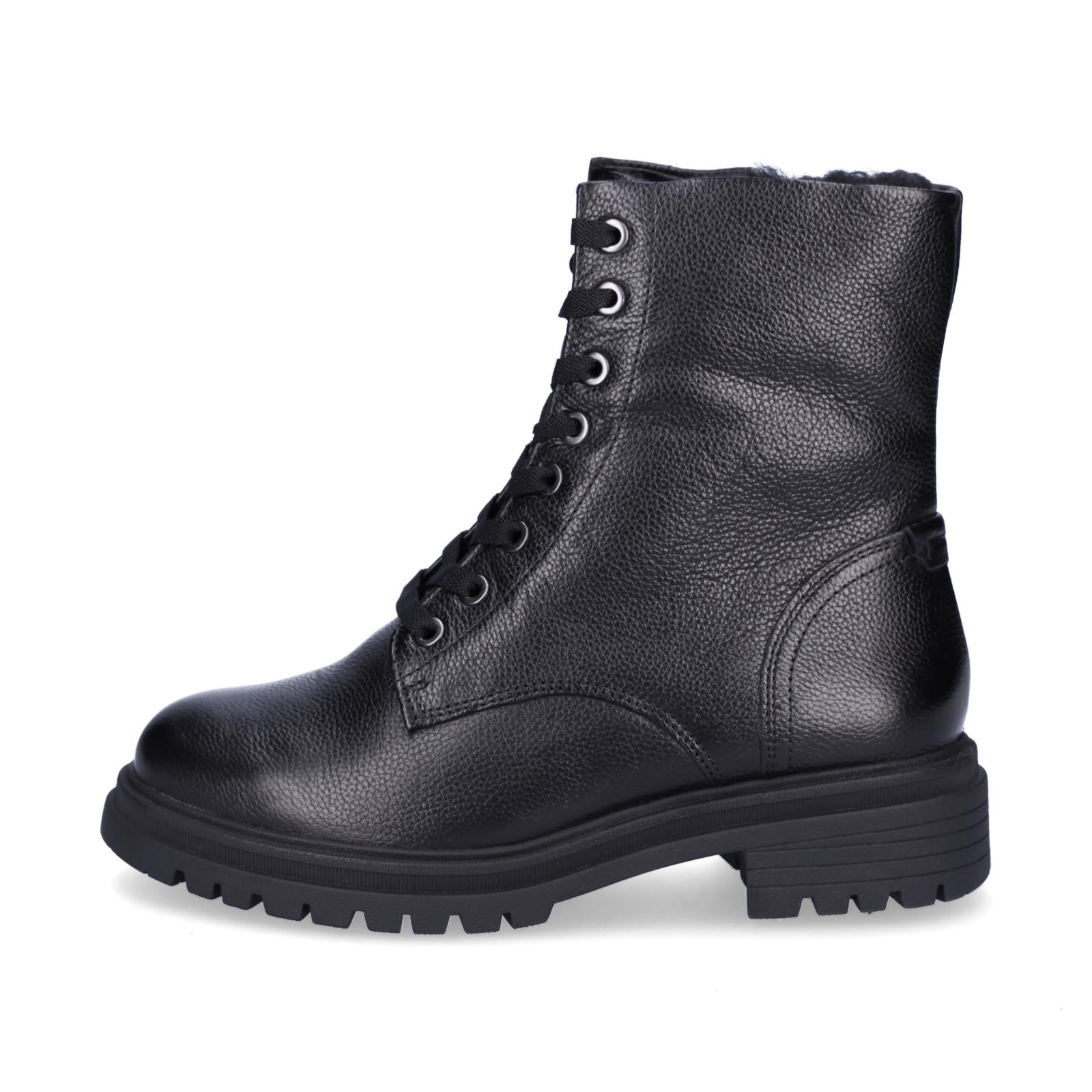 Tamaris Damen Schnürstiefelette schwarz