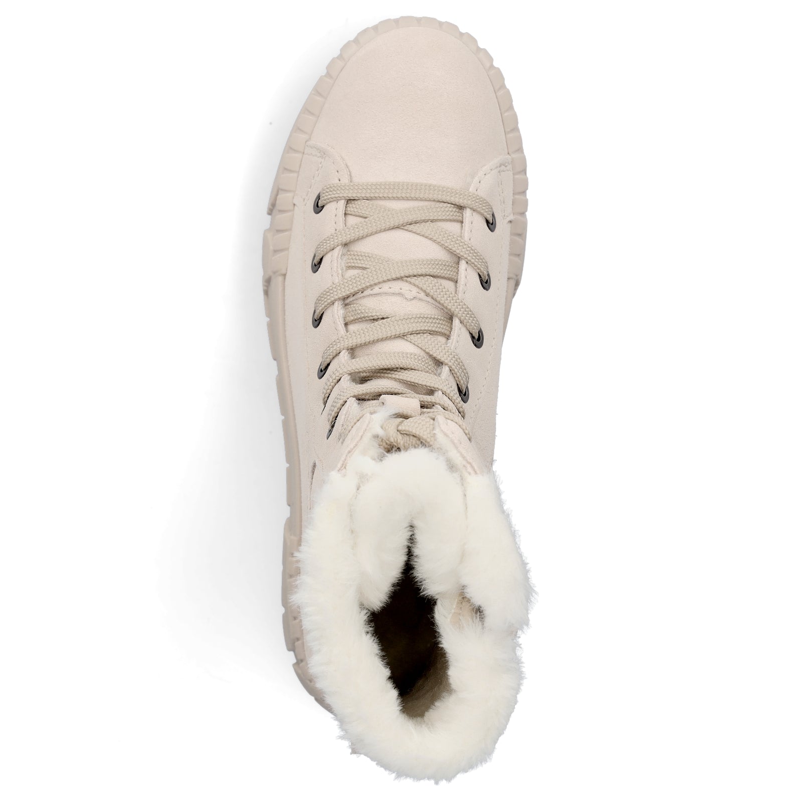 Tamaris Damen Leder Schnürboot beige