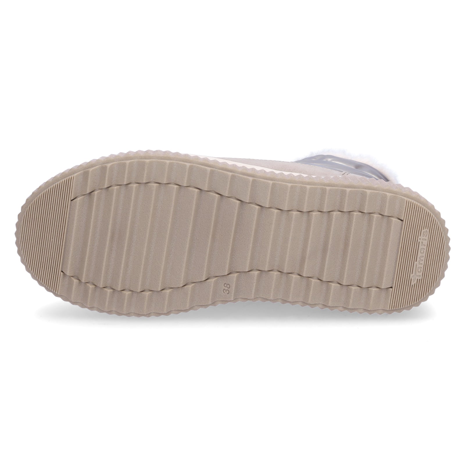 Tamaris Damen Schnürboot beige metallic