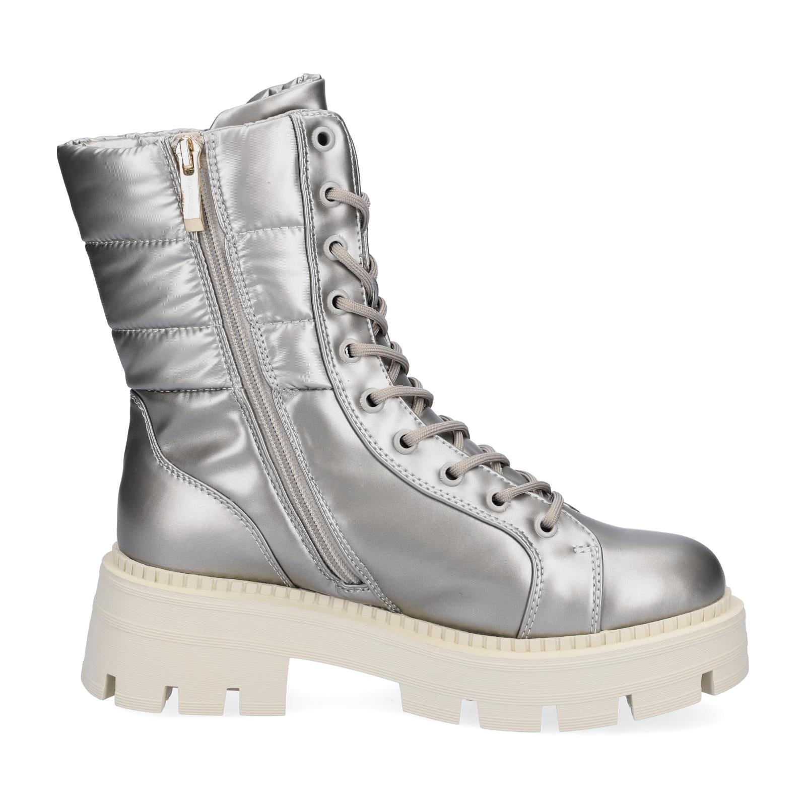 Tamaris women's lace-up boots metallic