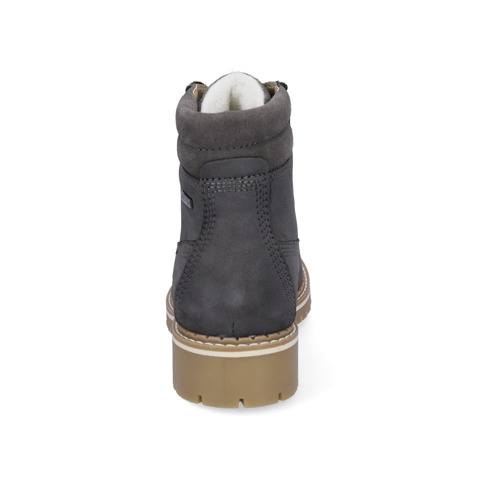 Tamaris women's leather lace-up boot dark grey