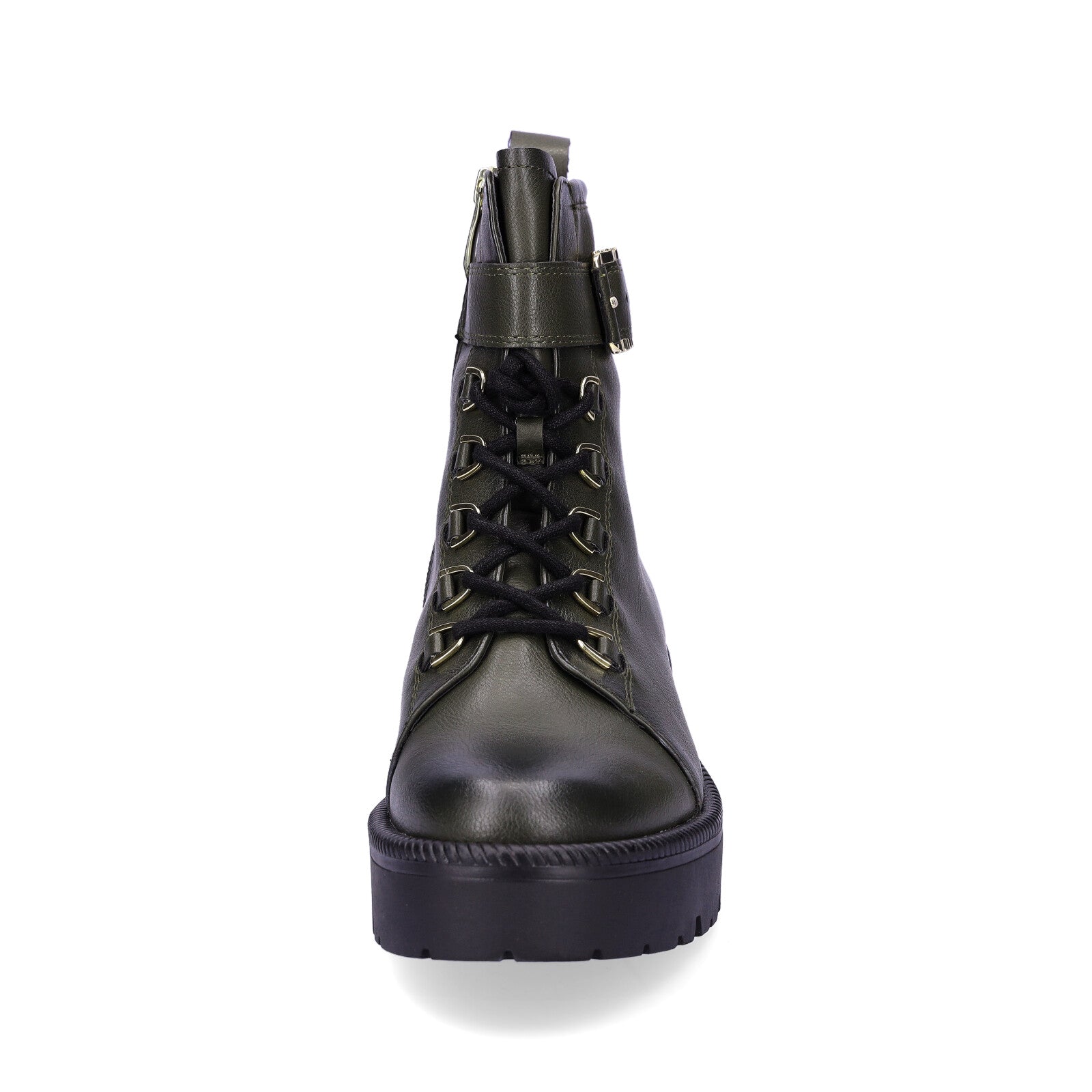 Tamaris women's lace-up boot dark green