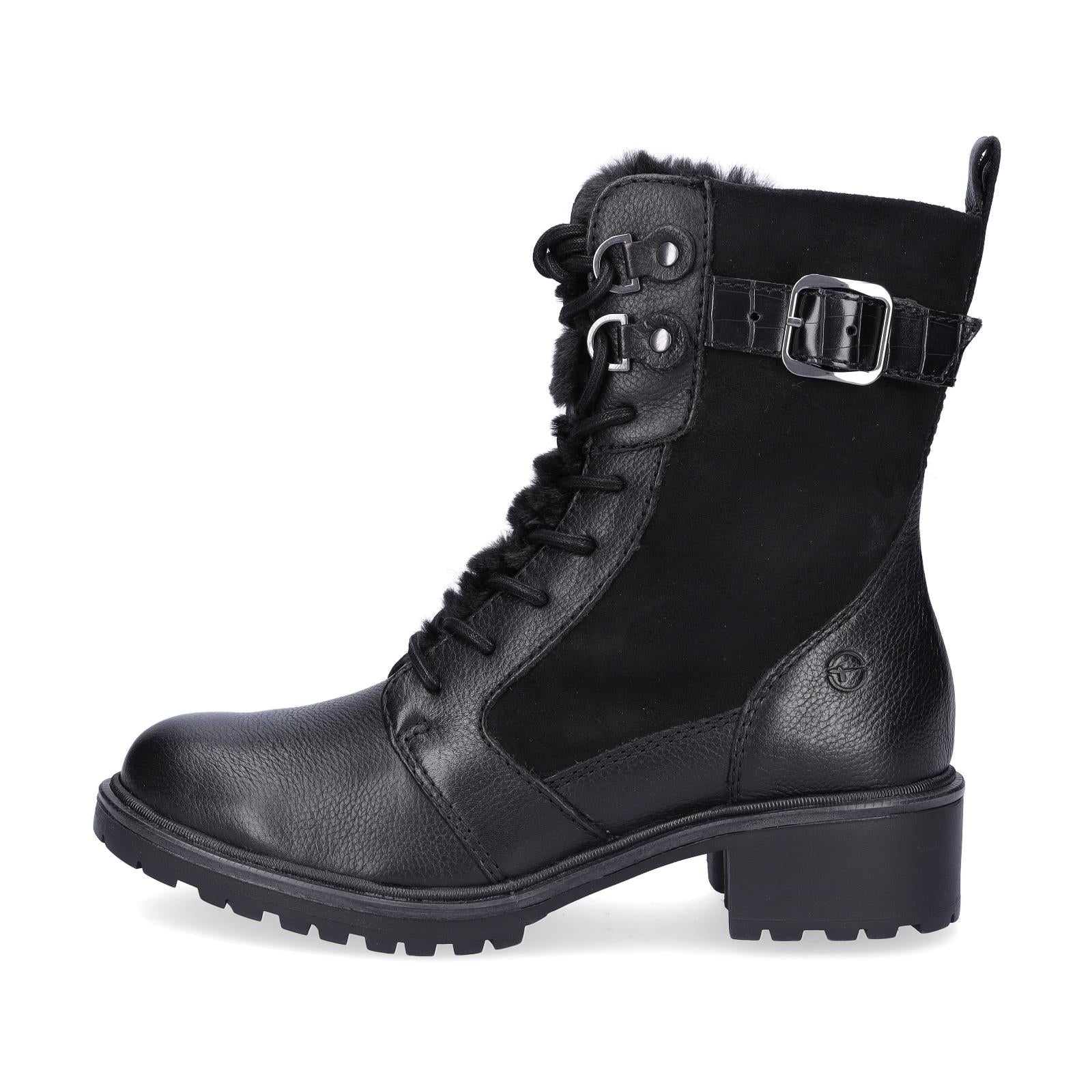 Tamaris Damen Schnürboot schwarz