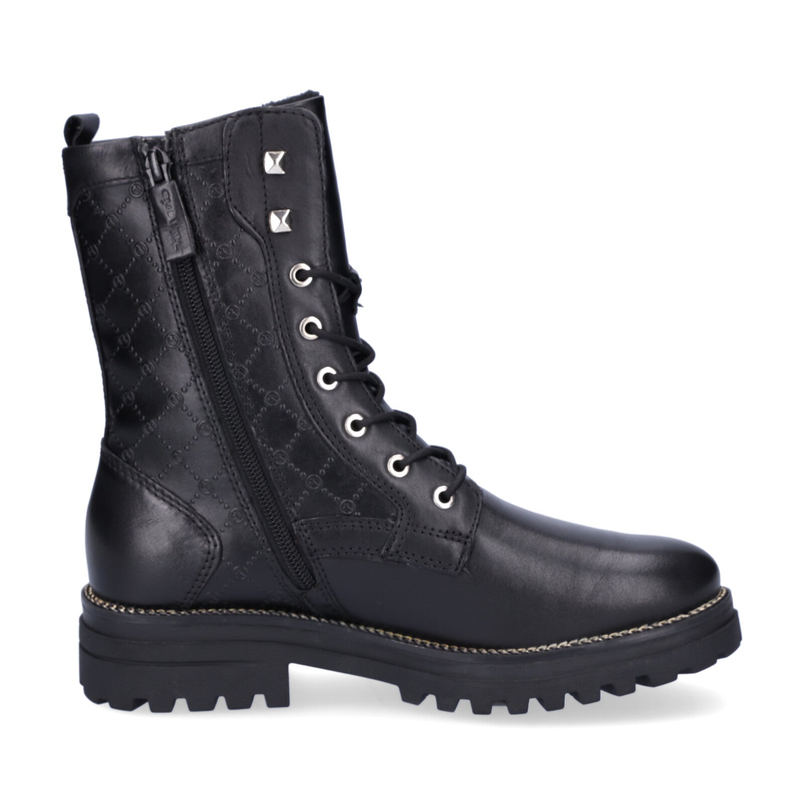 Tamaris women's lace-up boot black