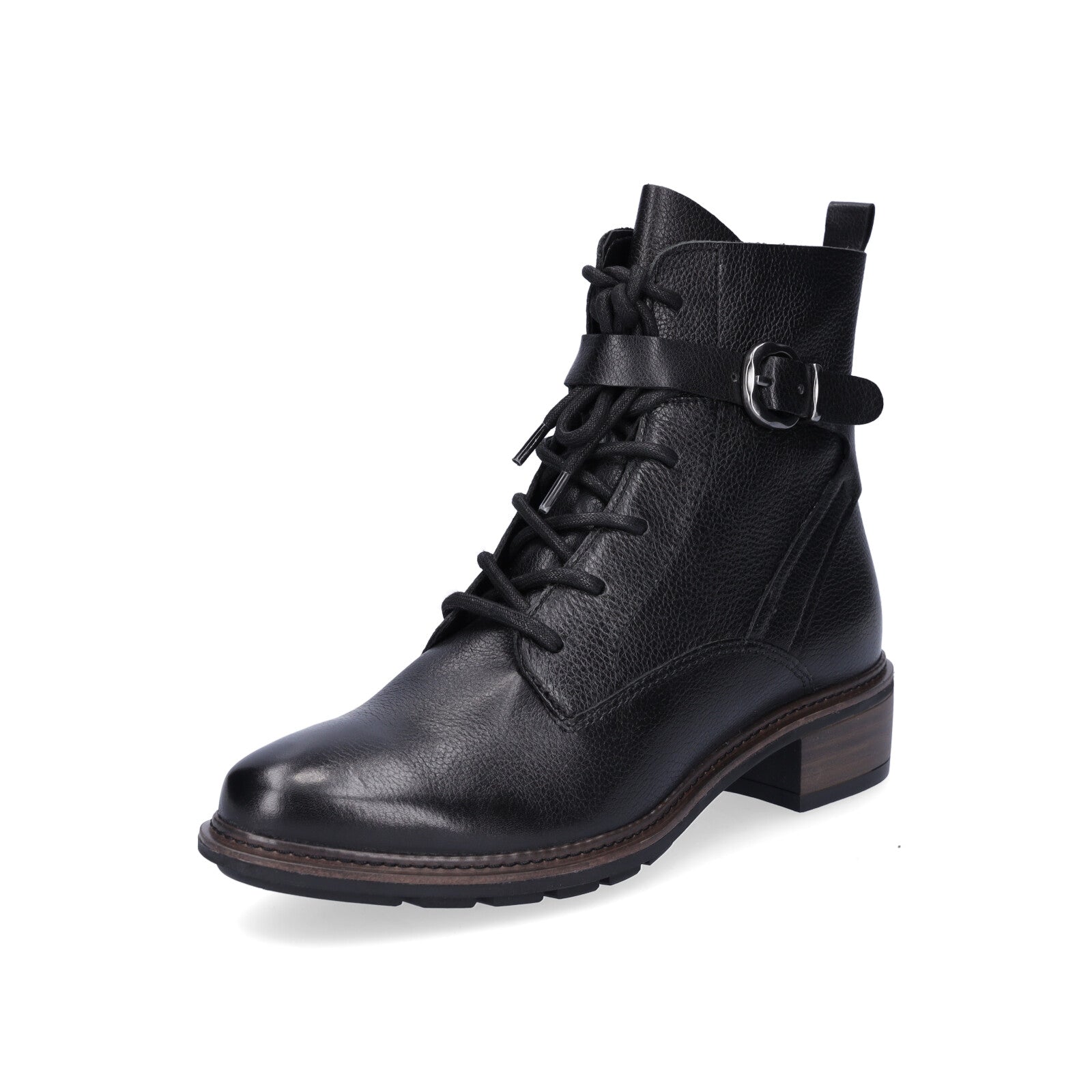 Tamaris women's lace-up boot black