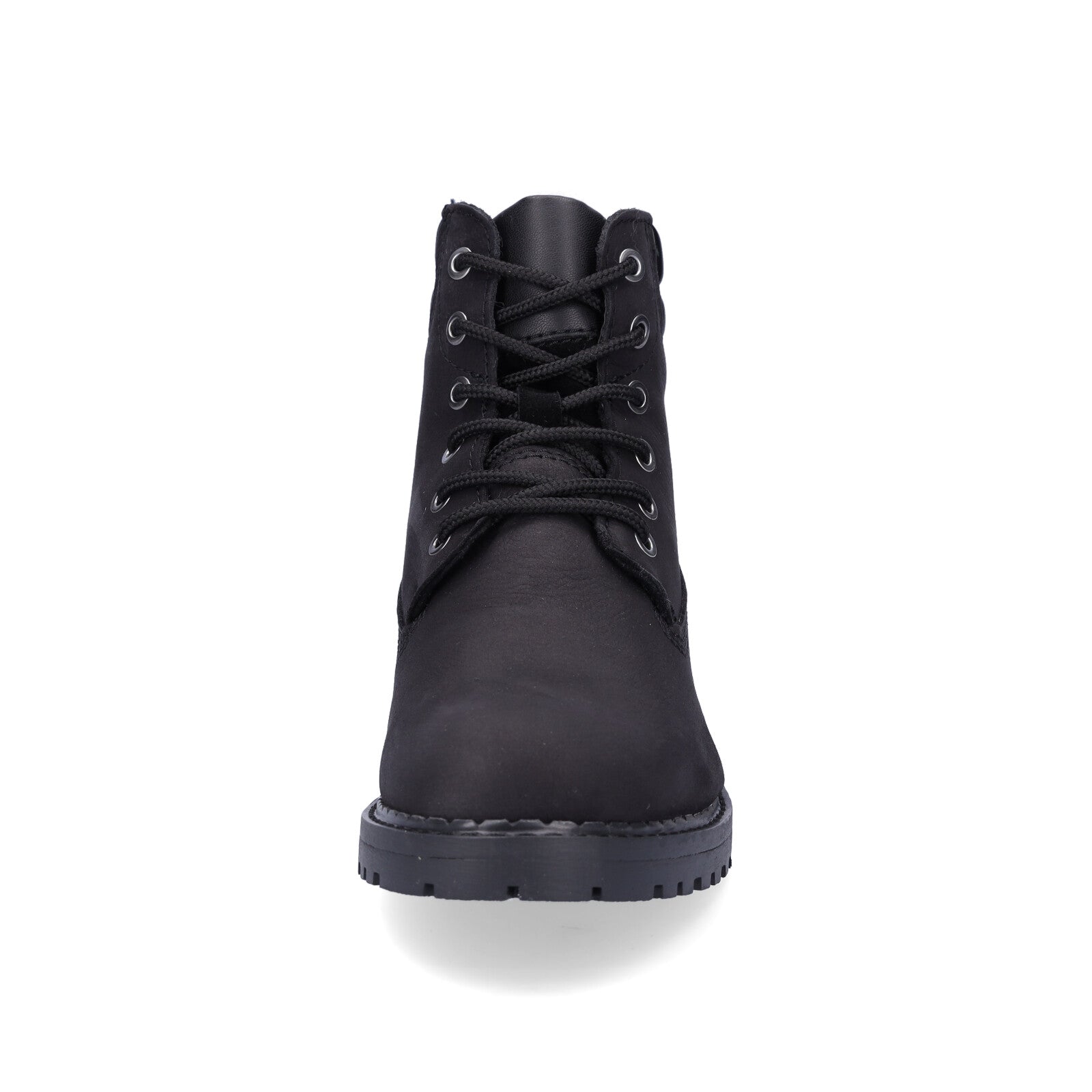 Tamaris women's leather lace-up boot black