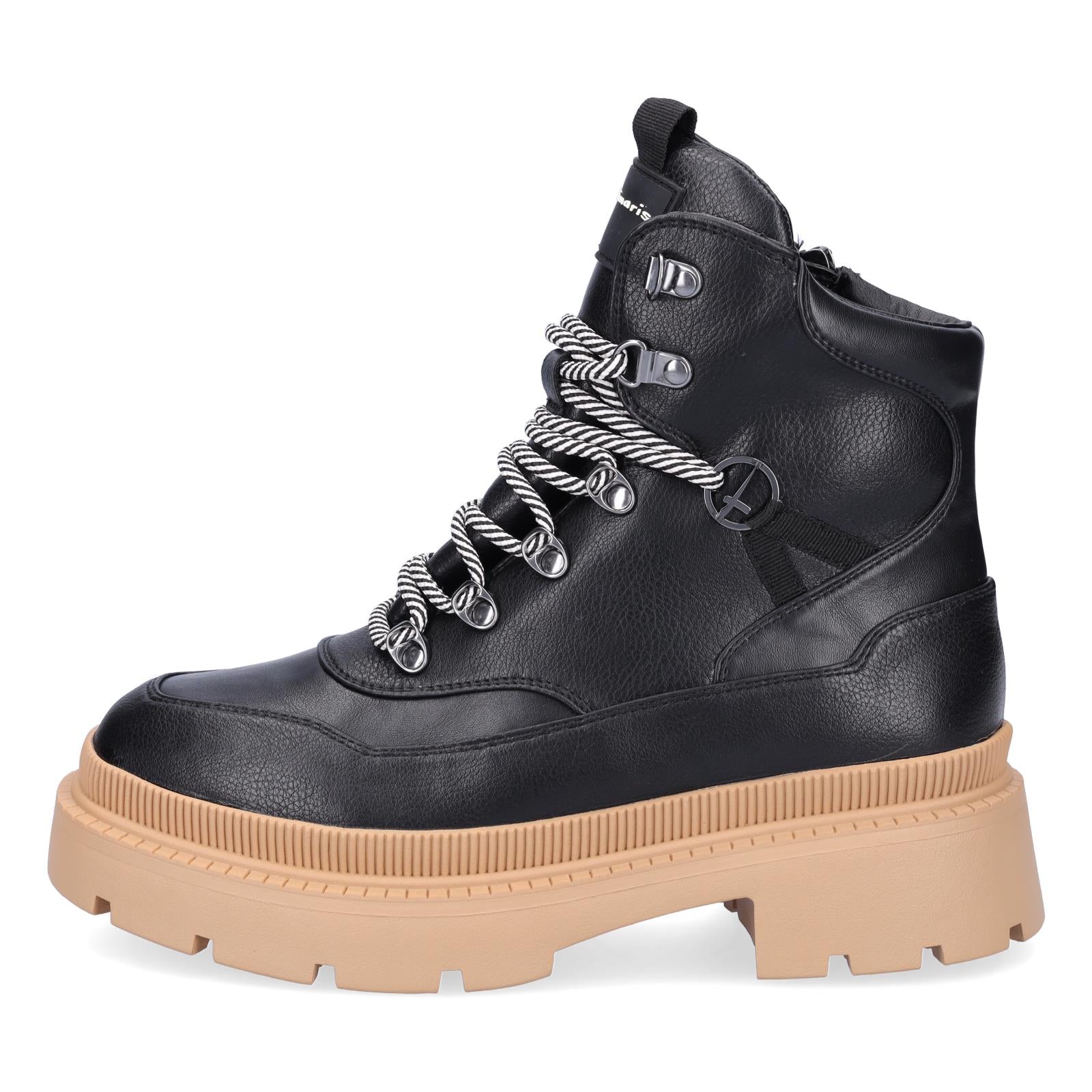 Tamaris women's lace-up boot black