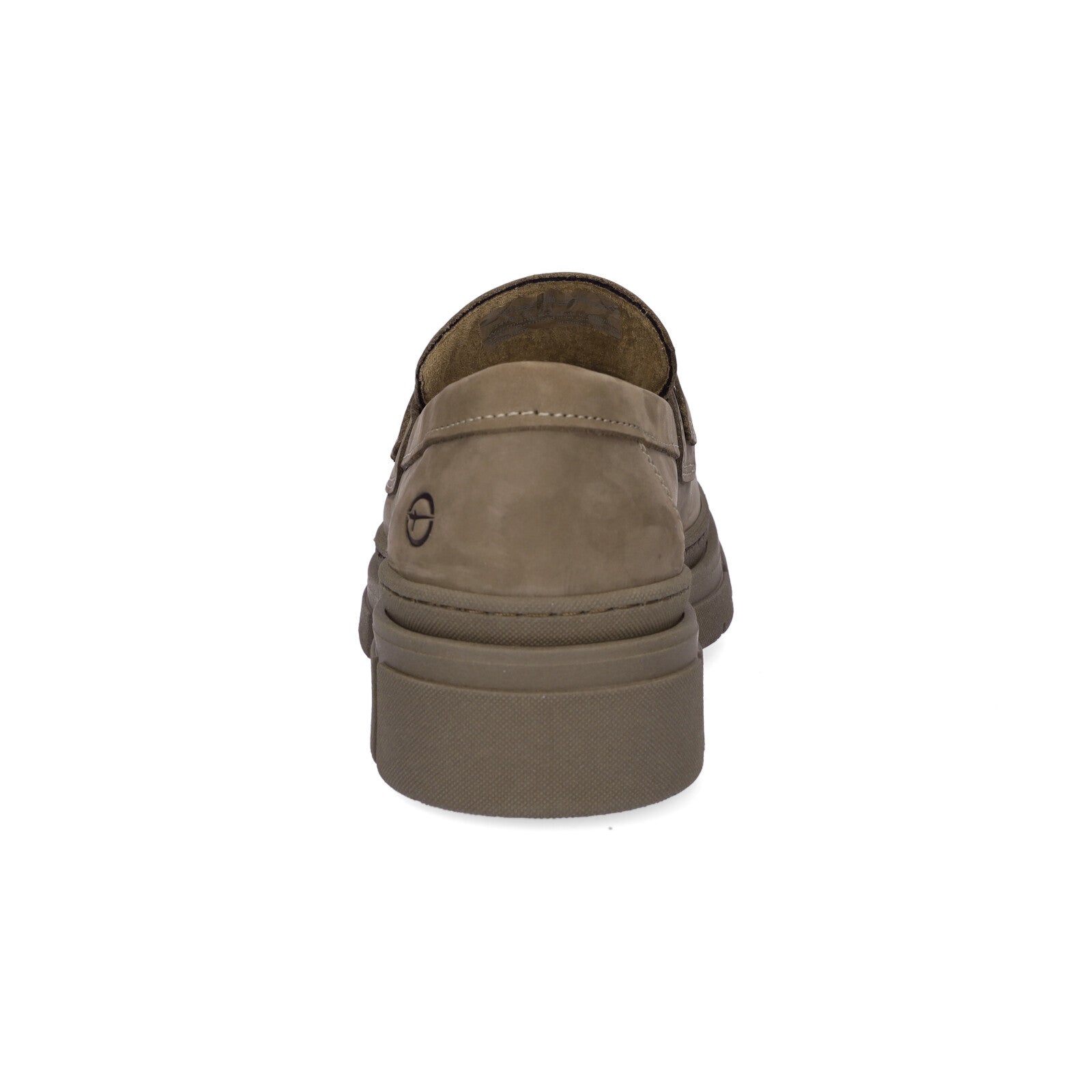 Tamaris women's leather slippers taupe