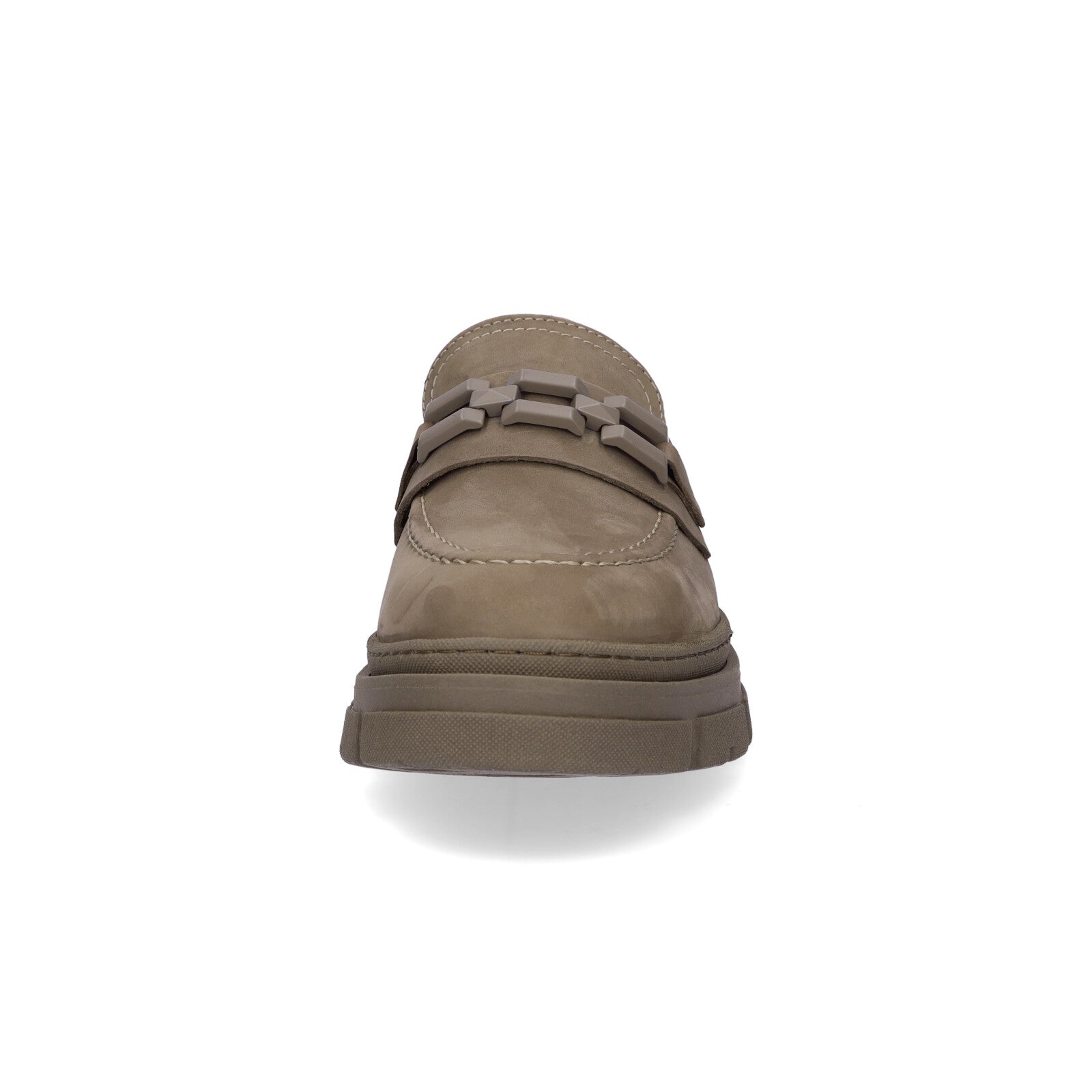 Tamaris women's leather slippers taupe