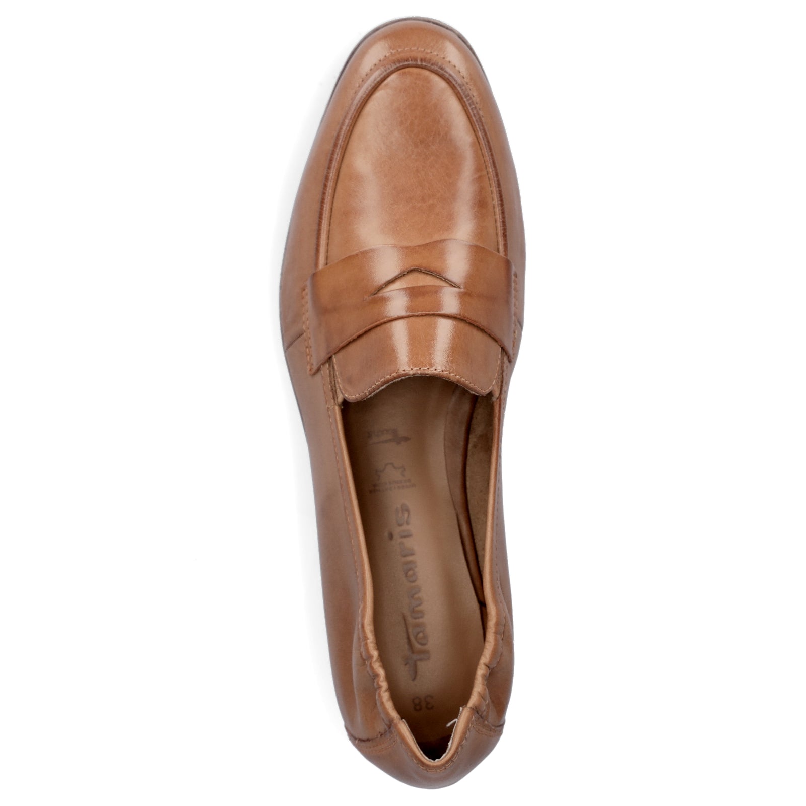 Tamaris women's slippers cognac