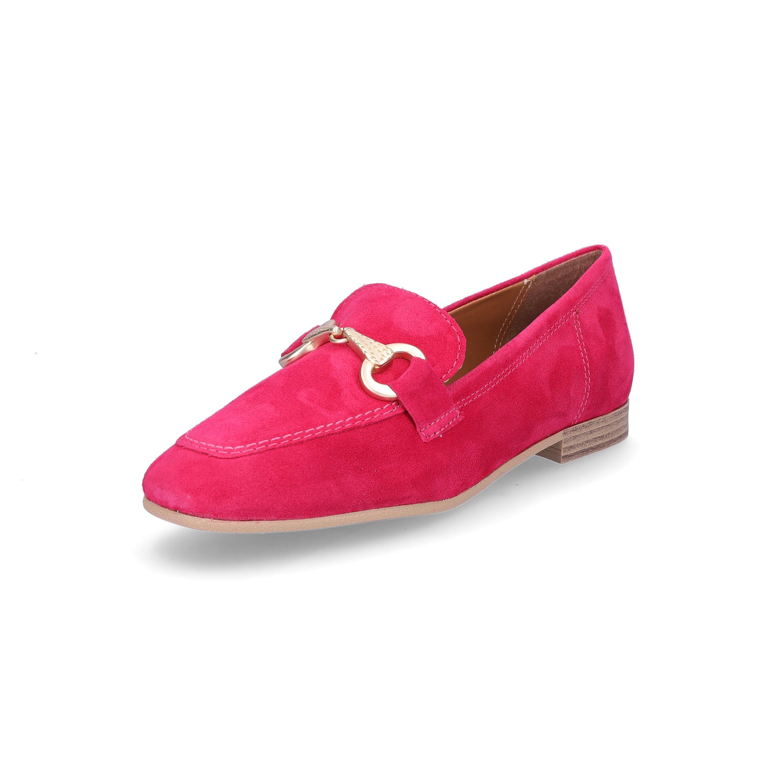 Tamaris women's leather slippers fuchsia