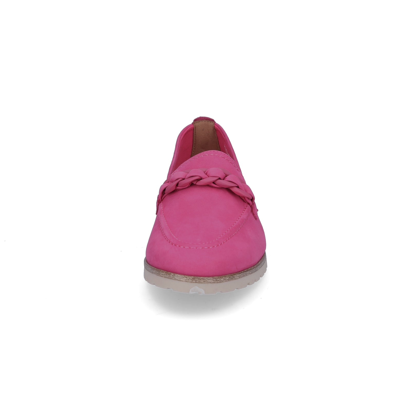 Tamaris women's leather loafers fuchsia