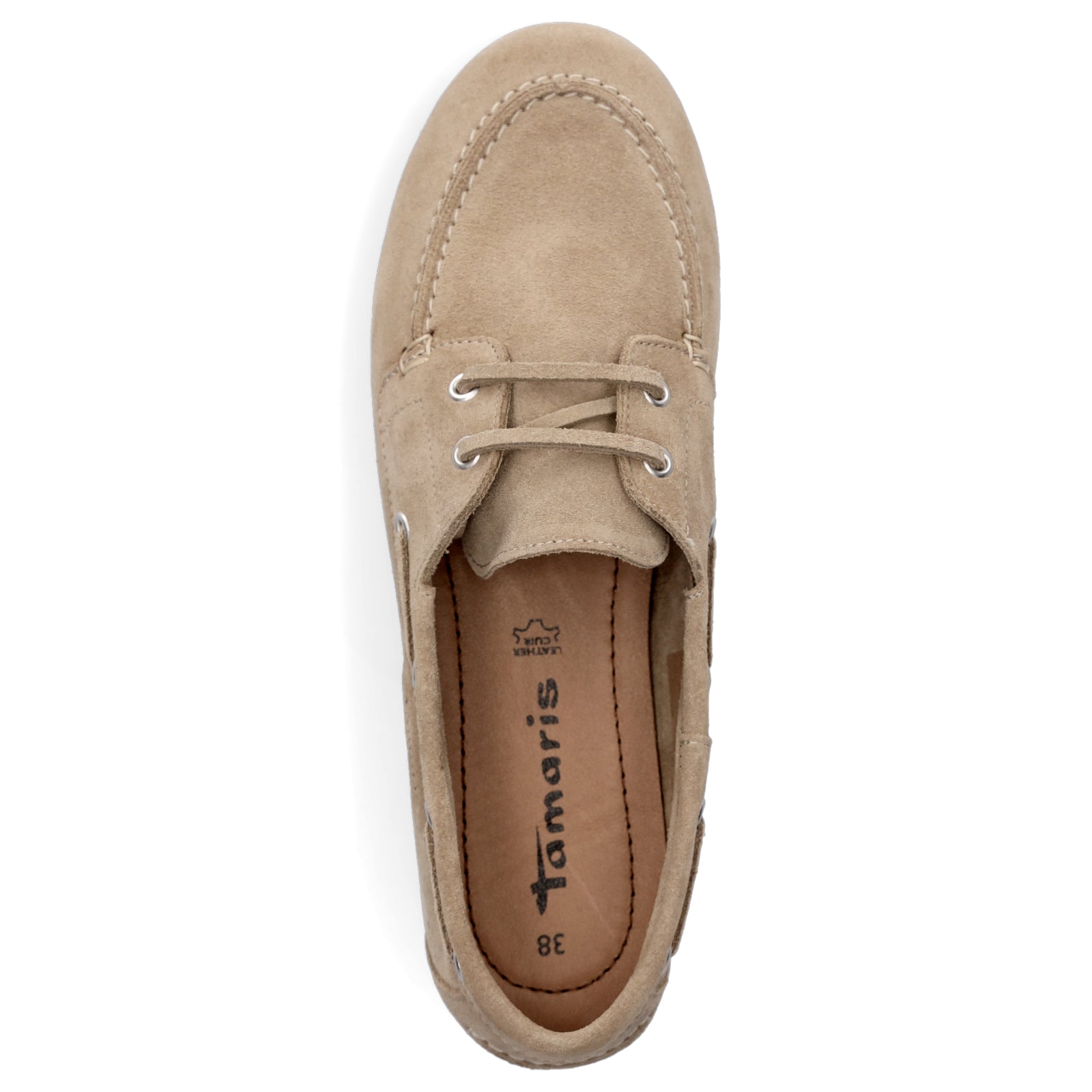 Tamaris women's moccasin taupe