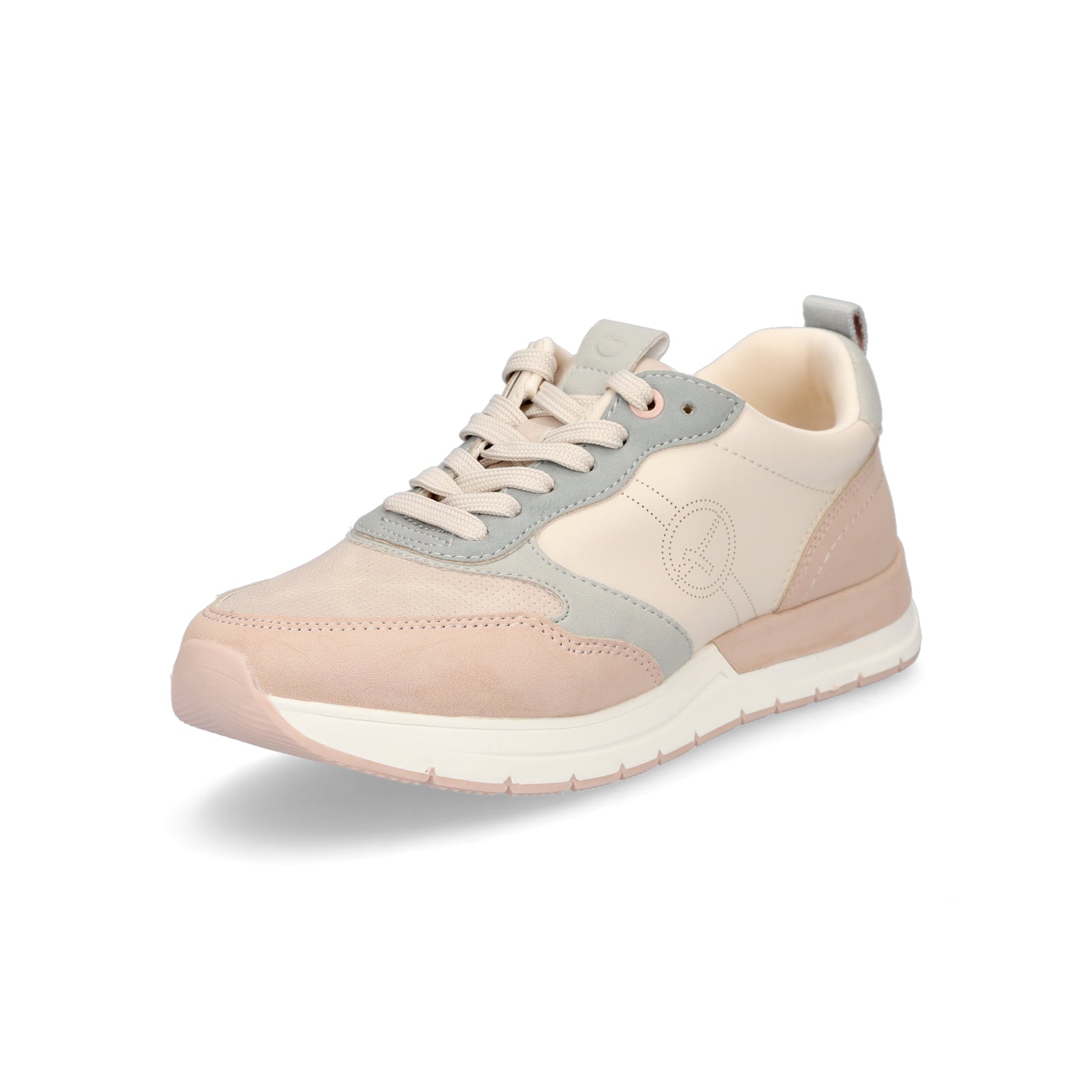 Tamaris Damen Sneaker beige rosa