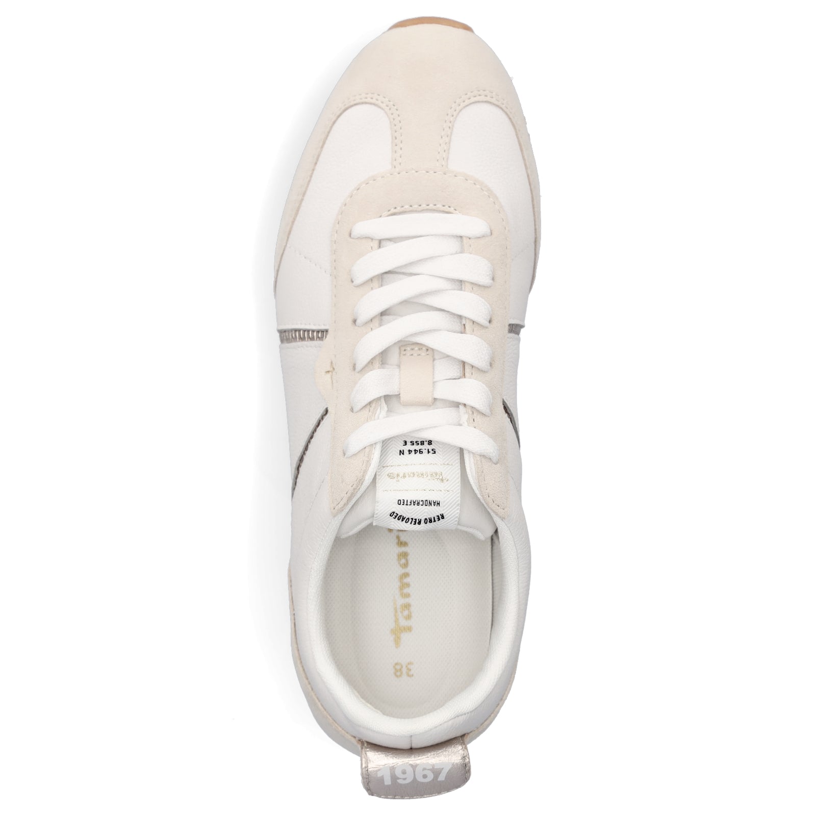 Tamaris Damen Sneaker weiß beige